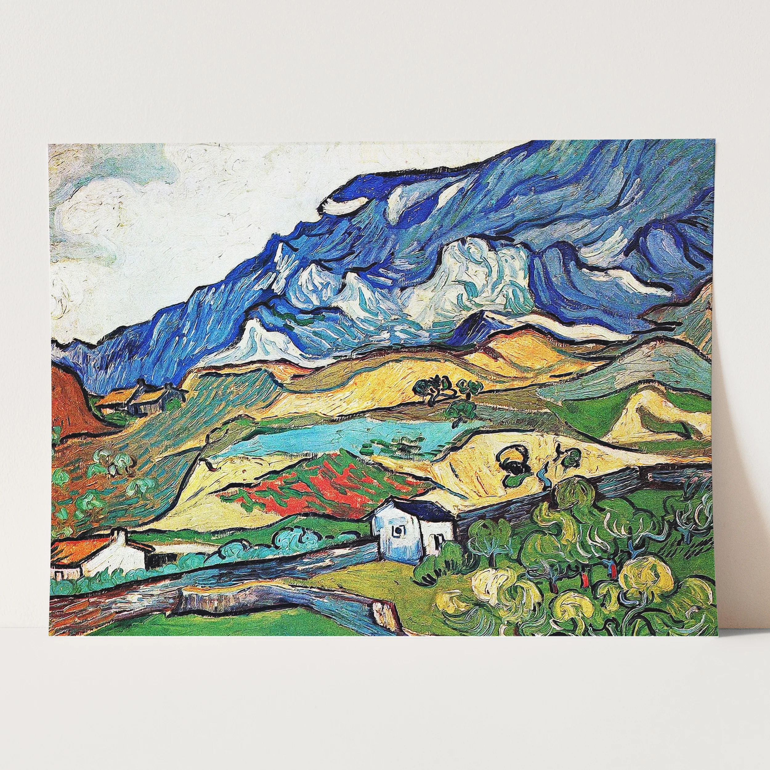 Les Alpilles A Mountain Landscape Near Saint-Remy by Vincent Van Gogh - Image 3