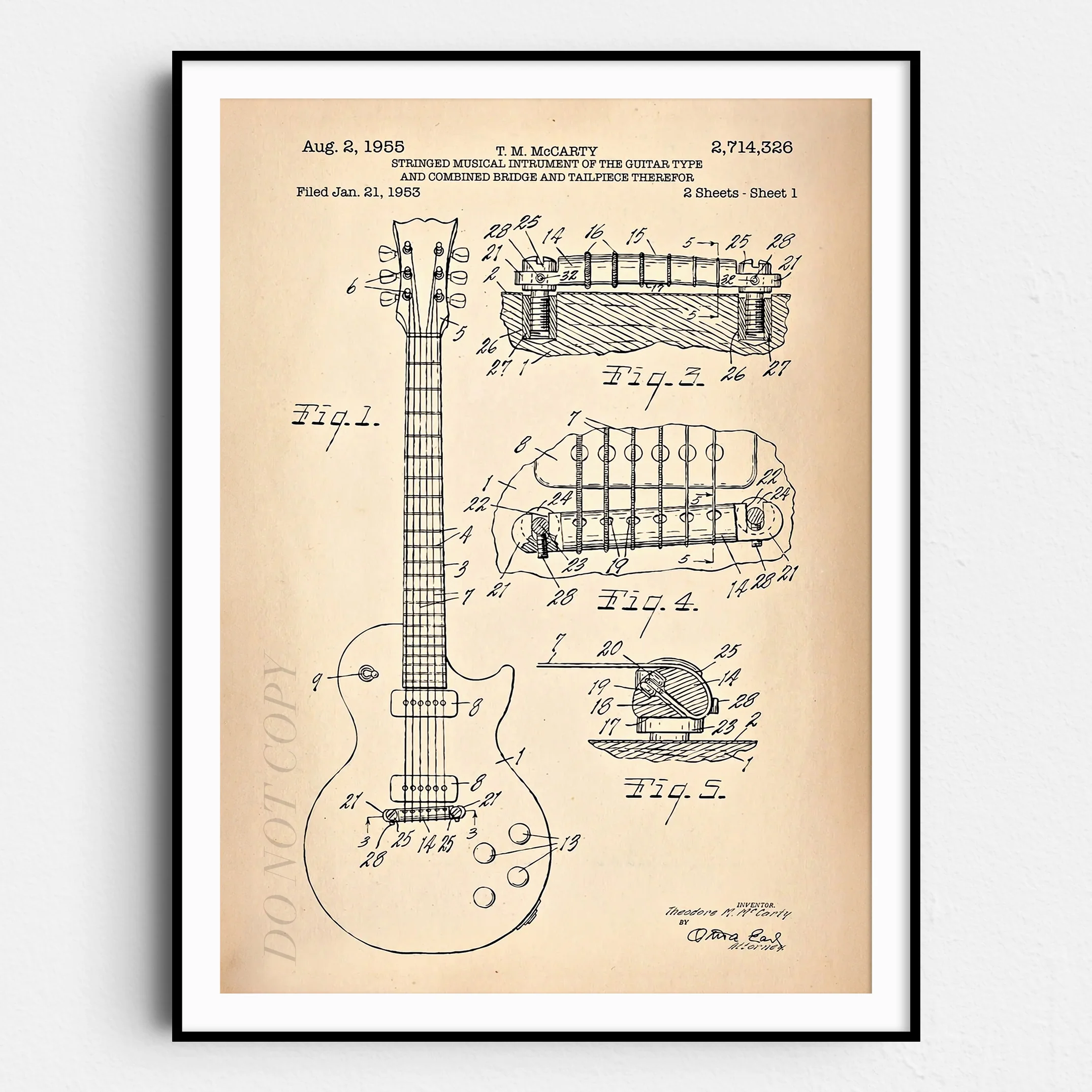 Les Paul Guitar Patent
