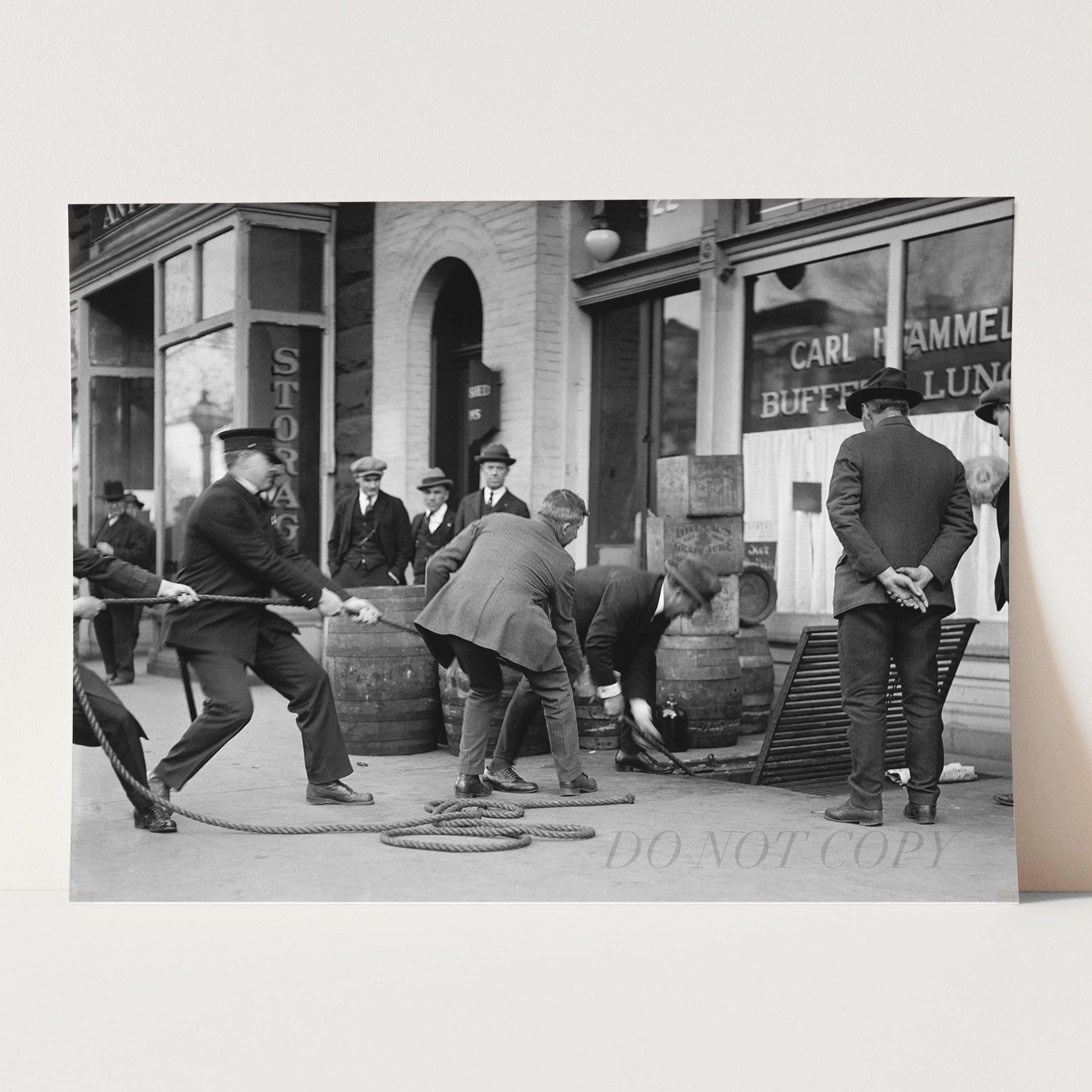 Liquor Raid Police Seizing Bootleg Liquor Prohibition - Image 3