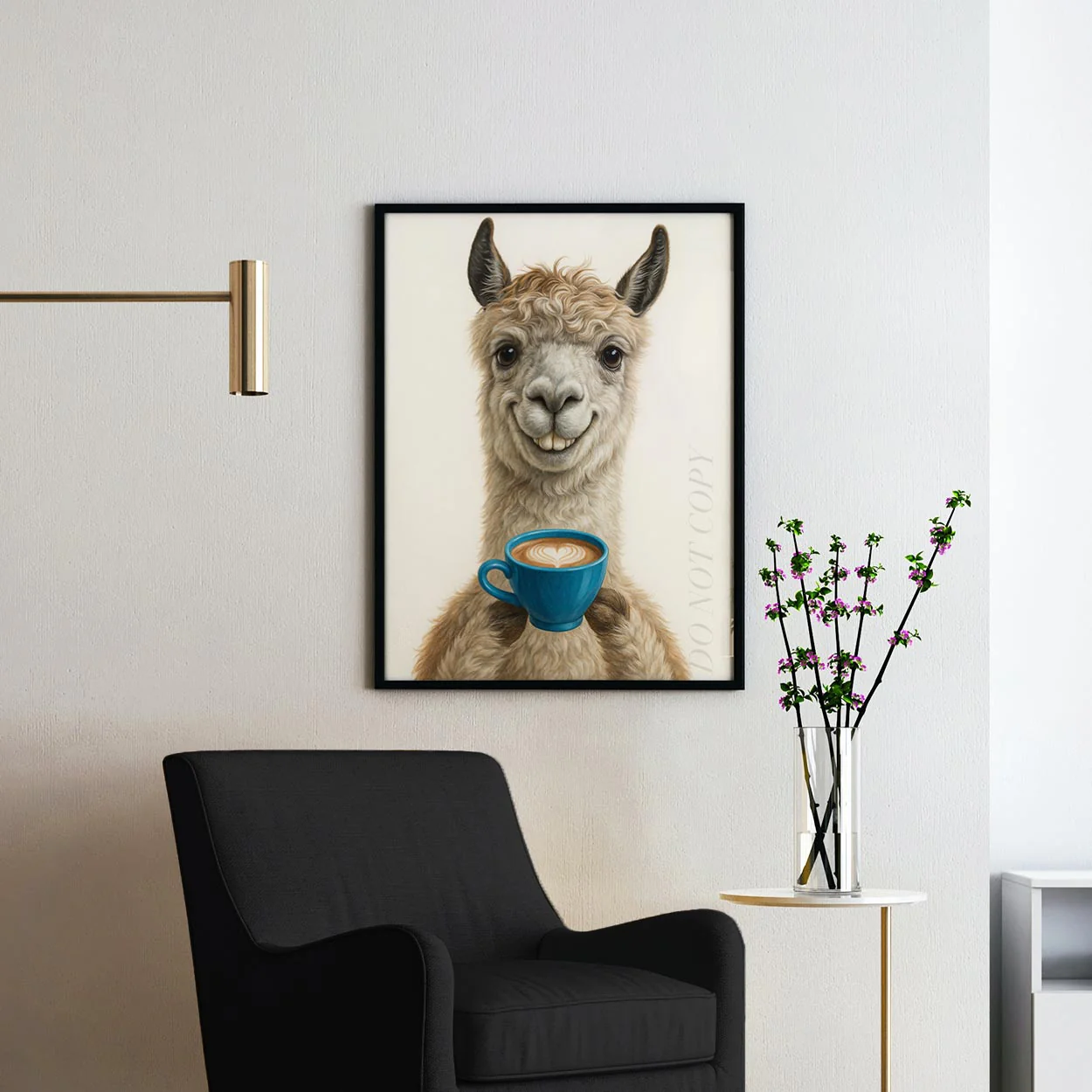 Llama With Latte Of Love - Image 2