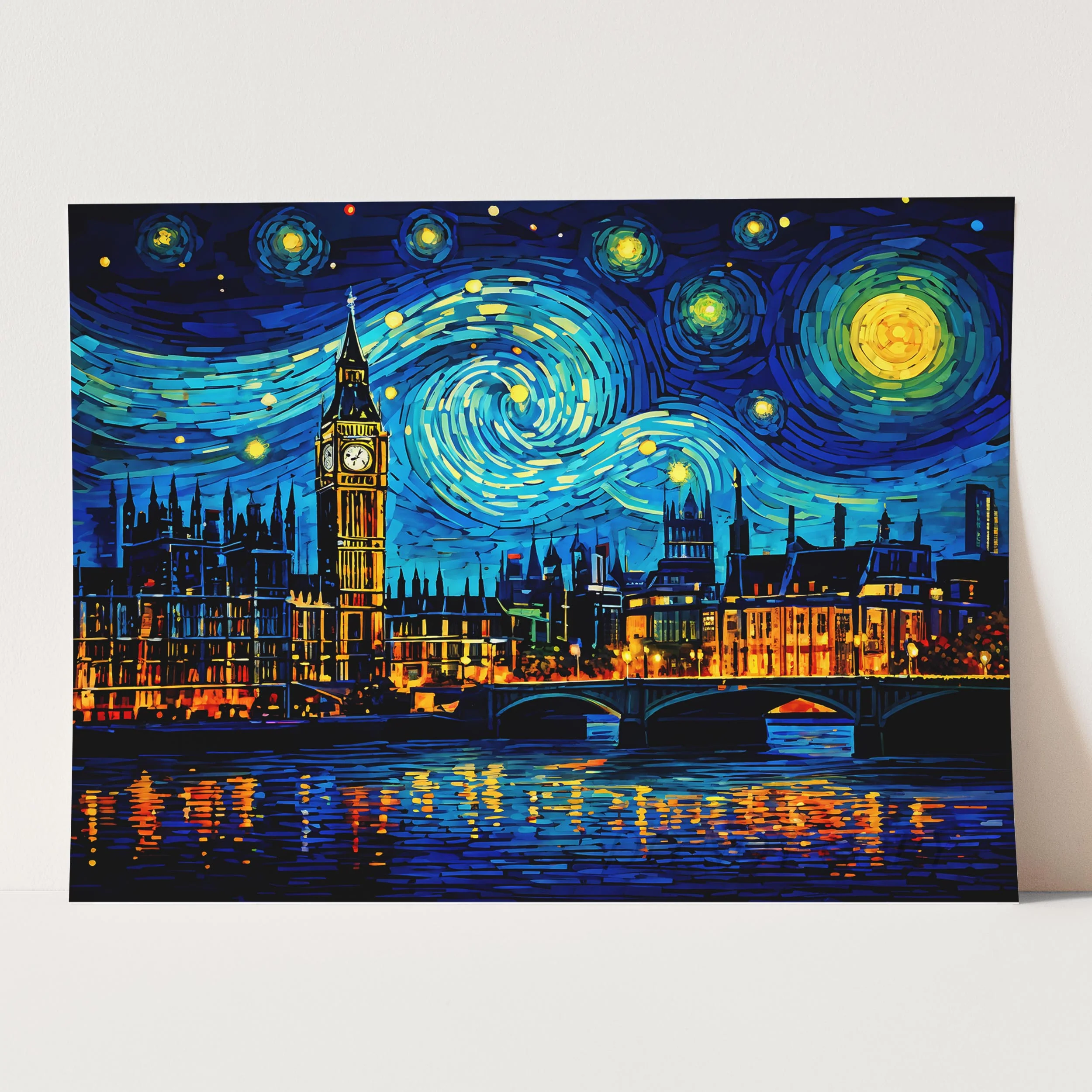 London Skyline as Van Gogh Starry Night - Image 5