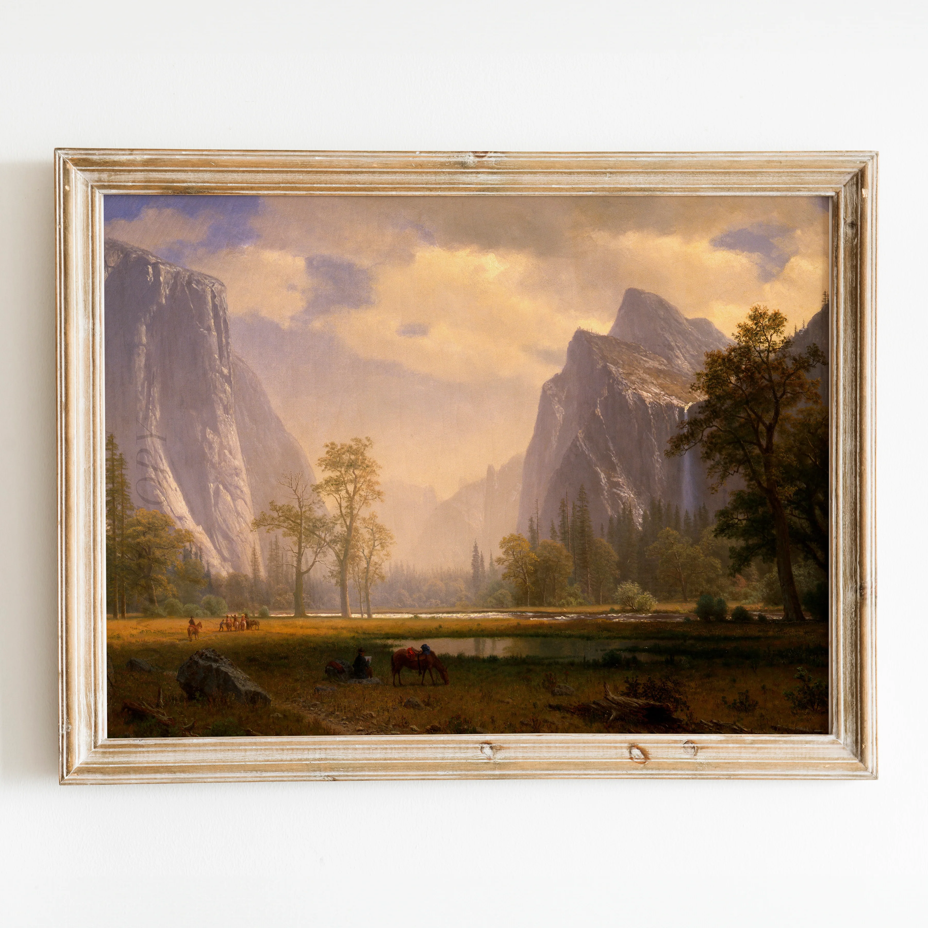 Looking up Yosemite Valley (1865) by Albert Bierstadt