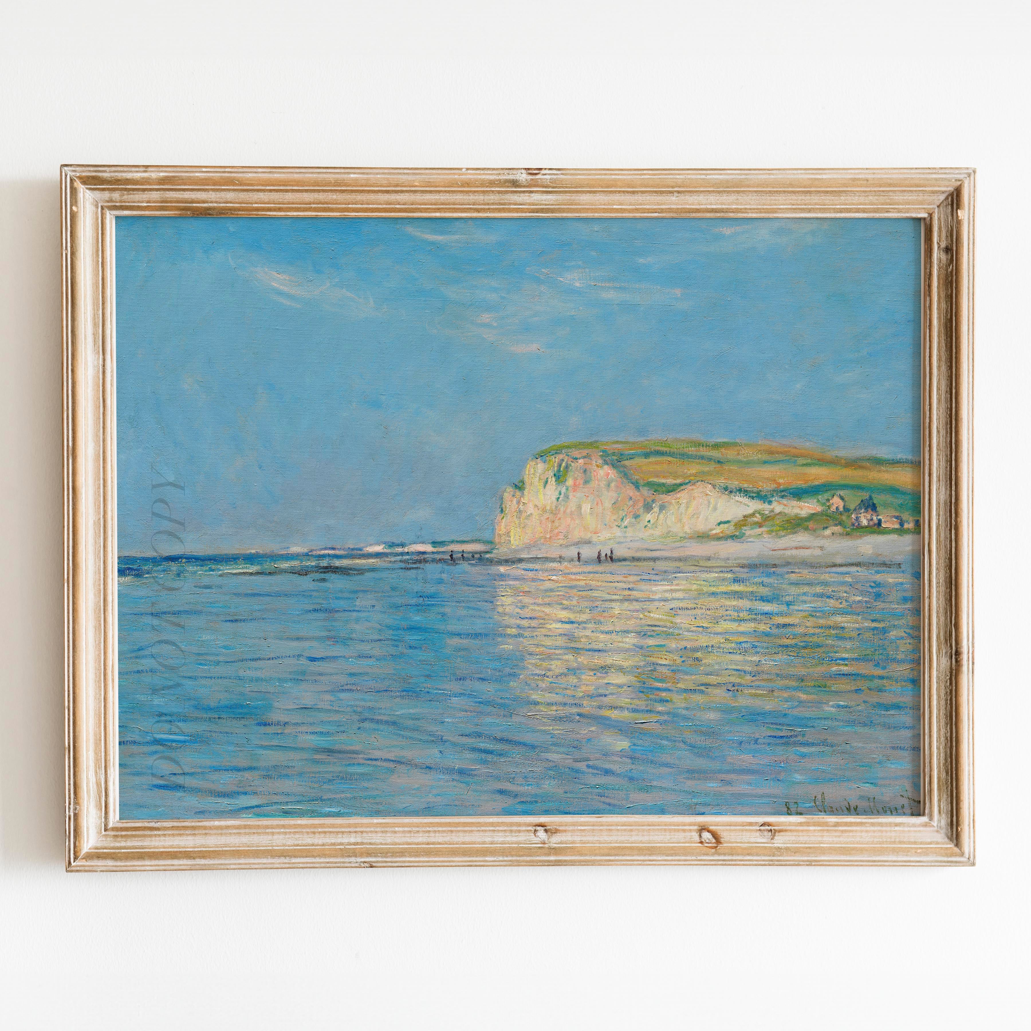 Low Tide at Pourville (1882) by Claude Monet