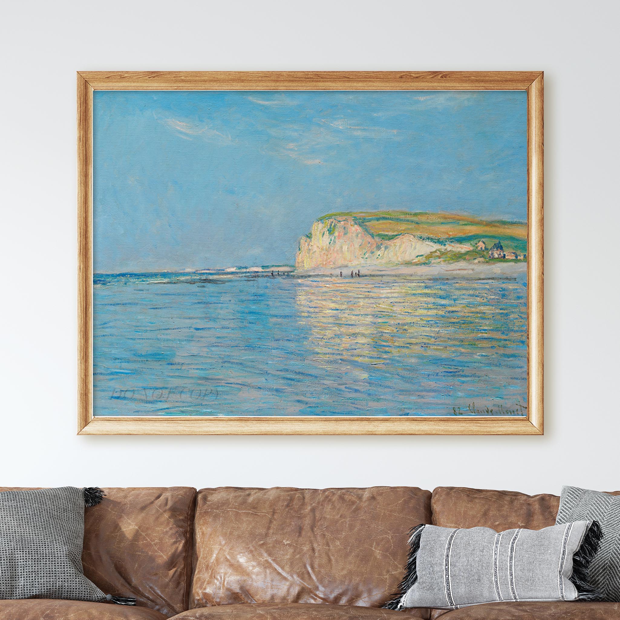 Low Tide at Pourville (1882) by Claude Monet - Image 2