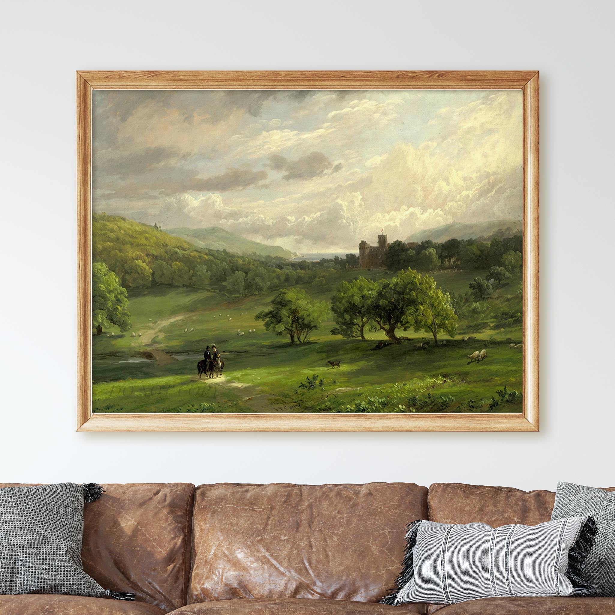 Lulworth Castle 1859 By Jasper Francis Cropsey - Image 2