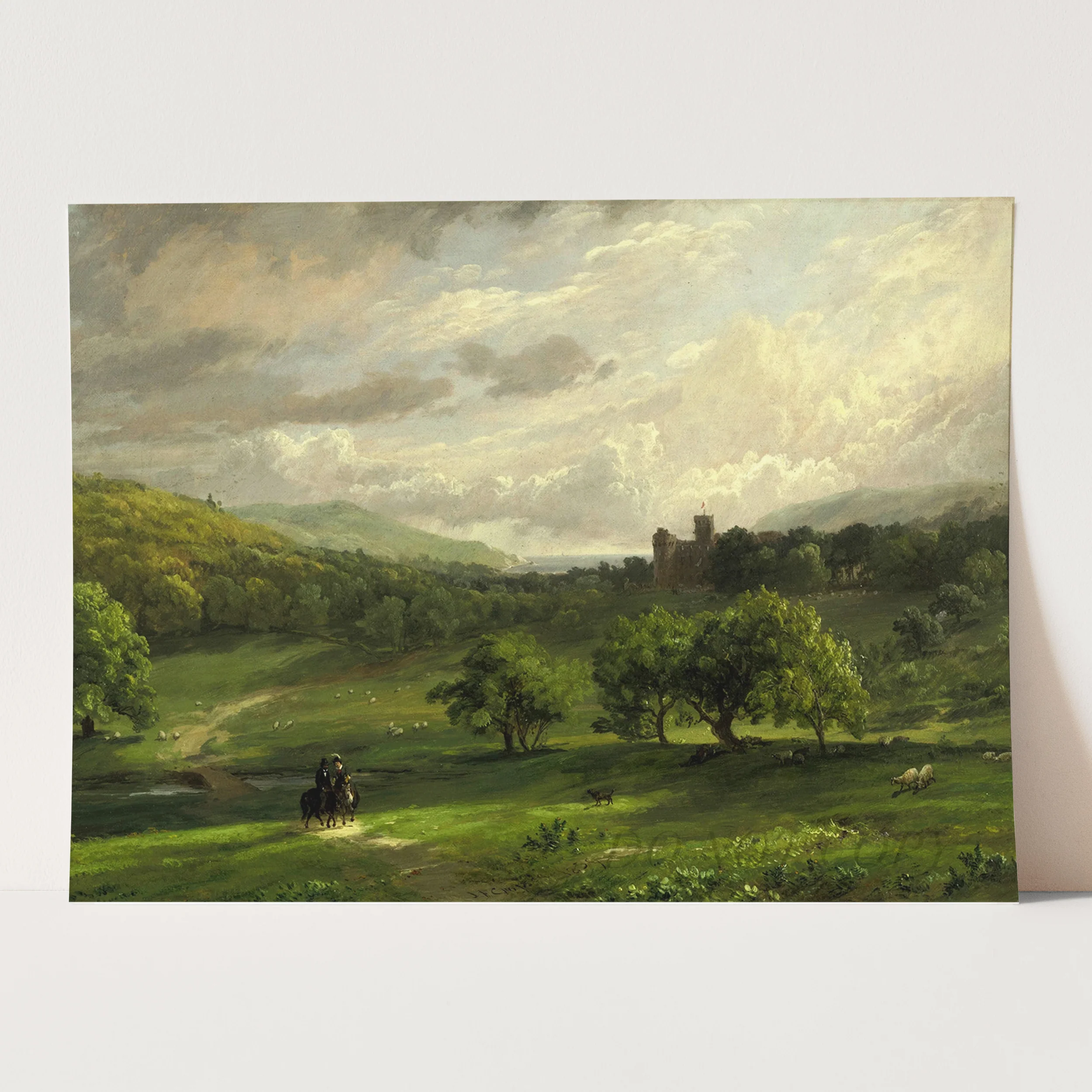 Lulworth Castle 1859 By Jasper Francis Cropsey - Image 3