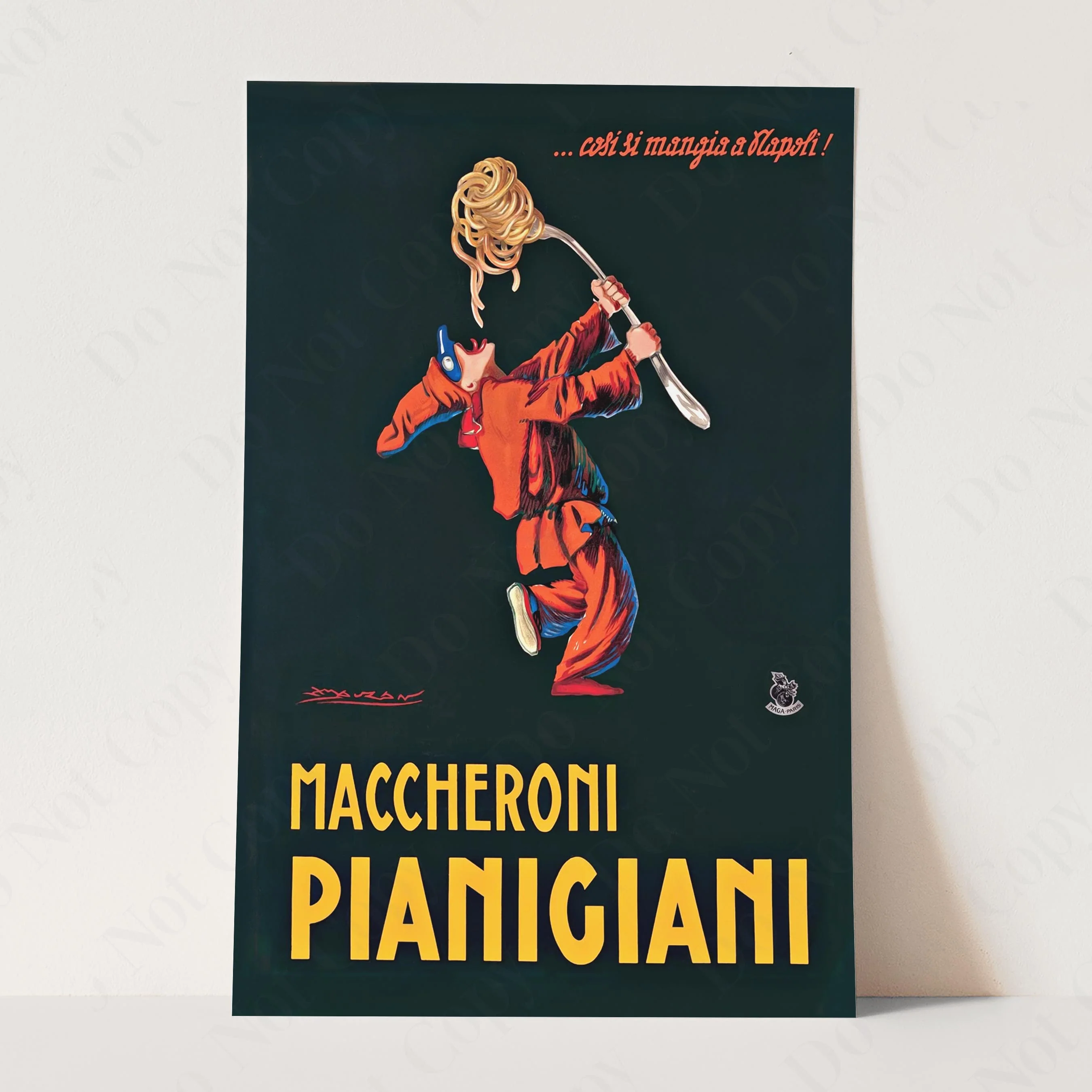 Maccheroni Pianigiani, 1922 Vintage Advertising - Image 3