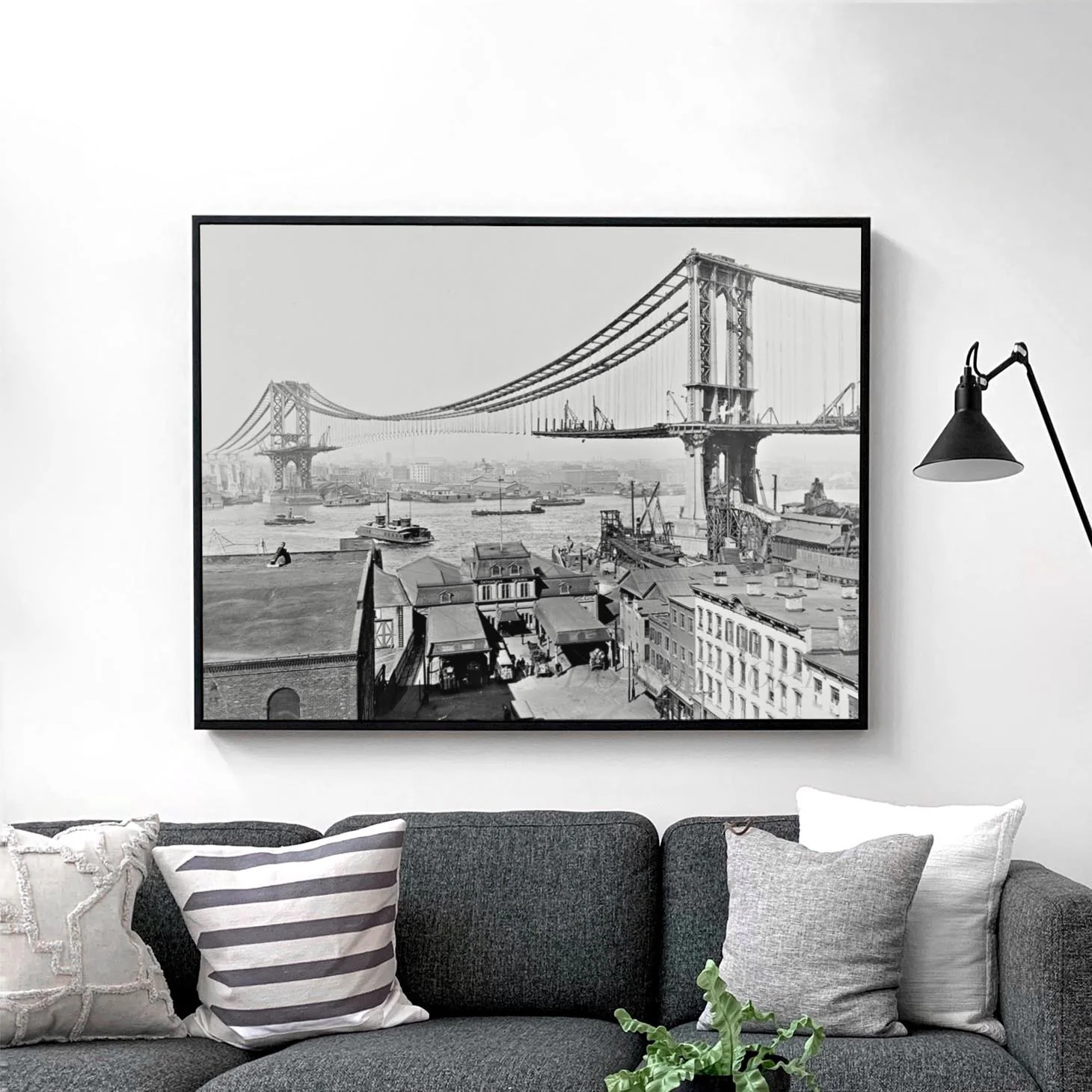 Manhattan Bridge Construction 1909 - Image 2