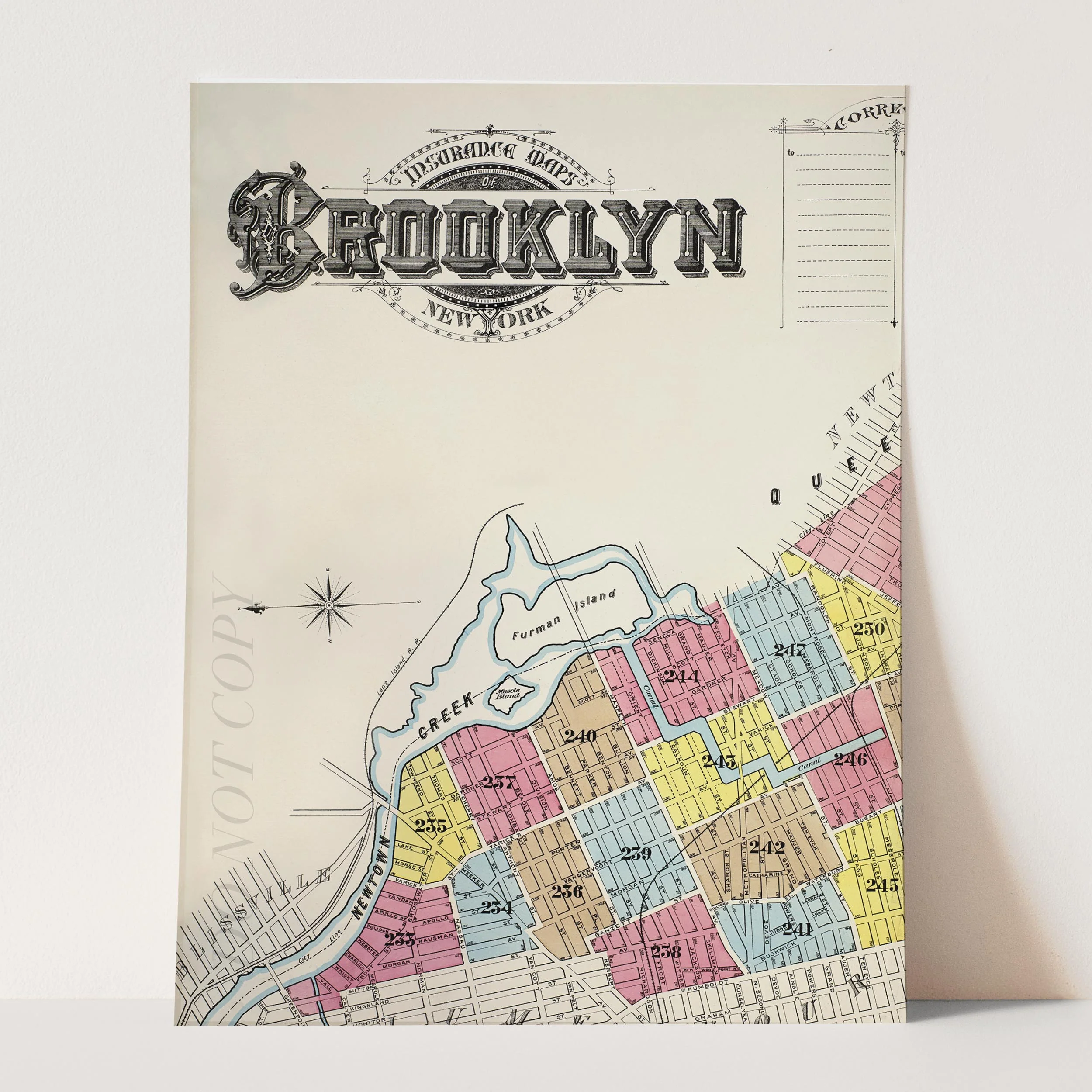 Map of Brooklyn 1888 - Image 3