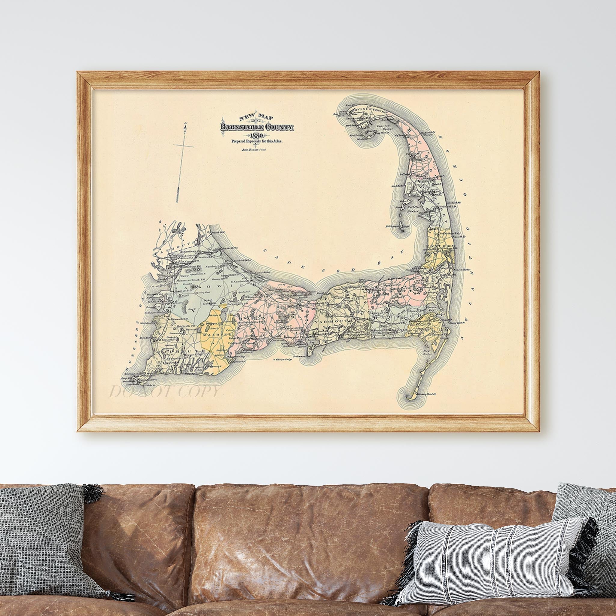 Map of Cape Cod 1880 - Image 3