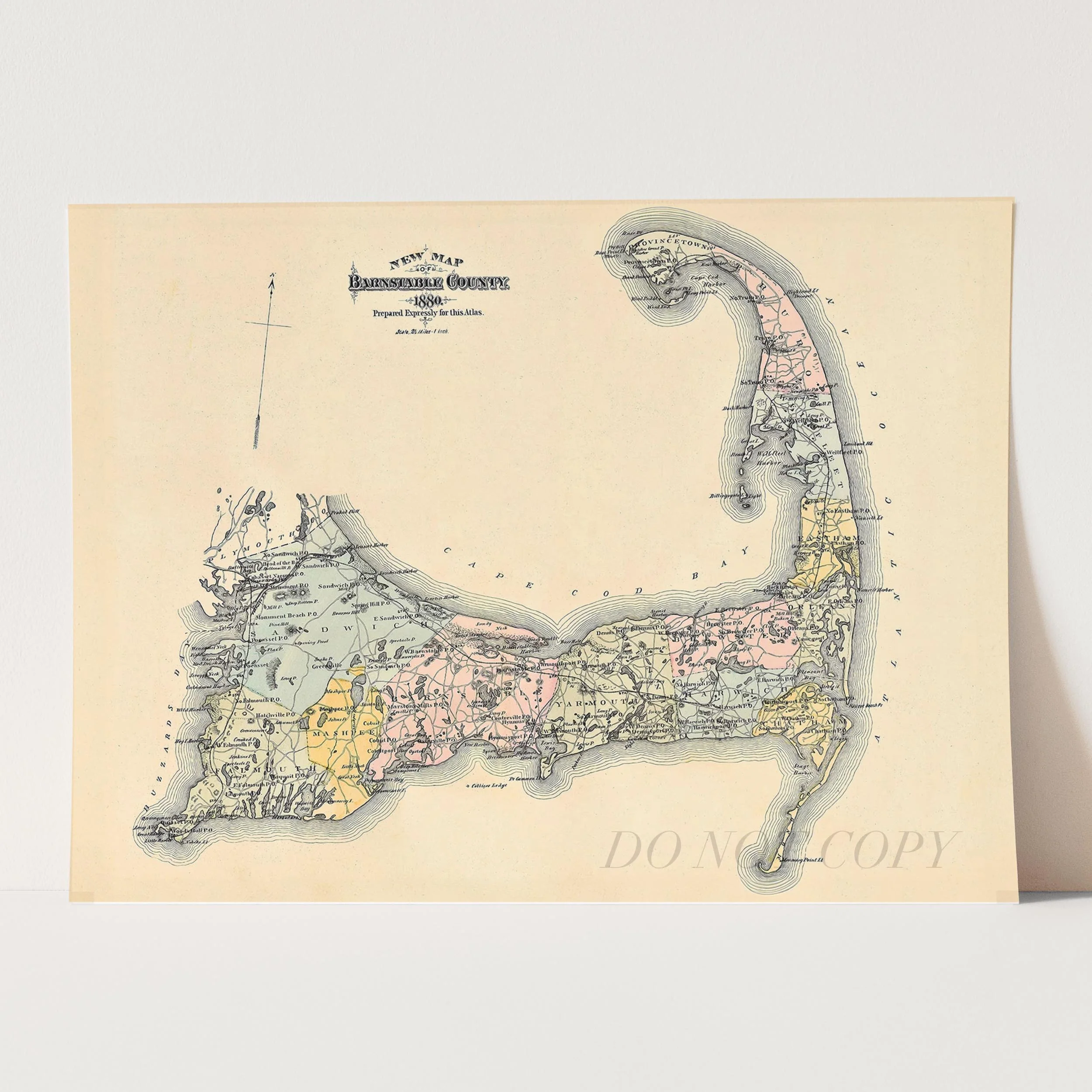 Map of Cape Cod 1880 - Image 5