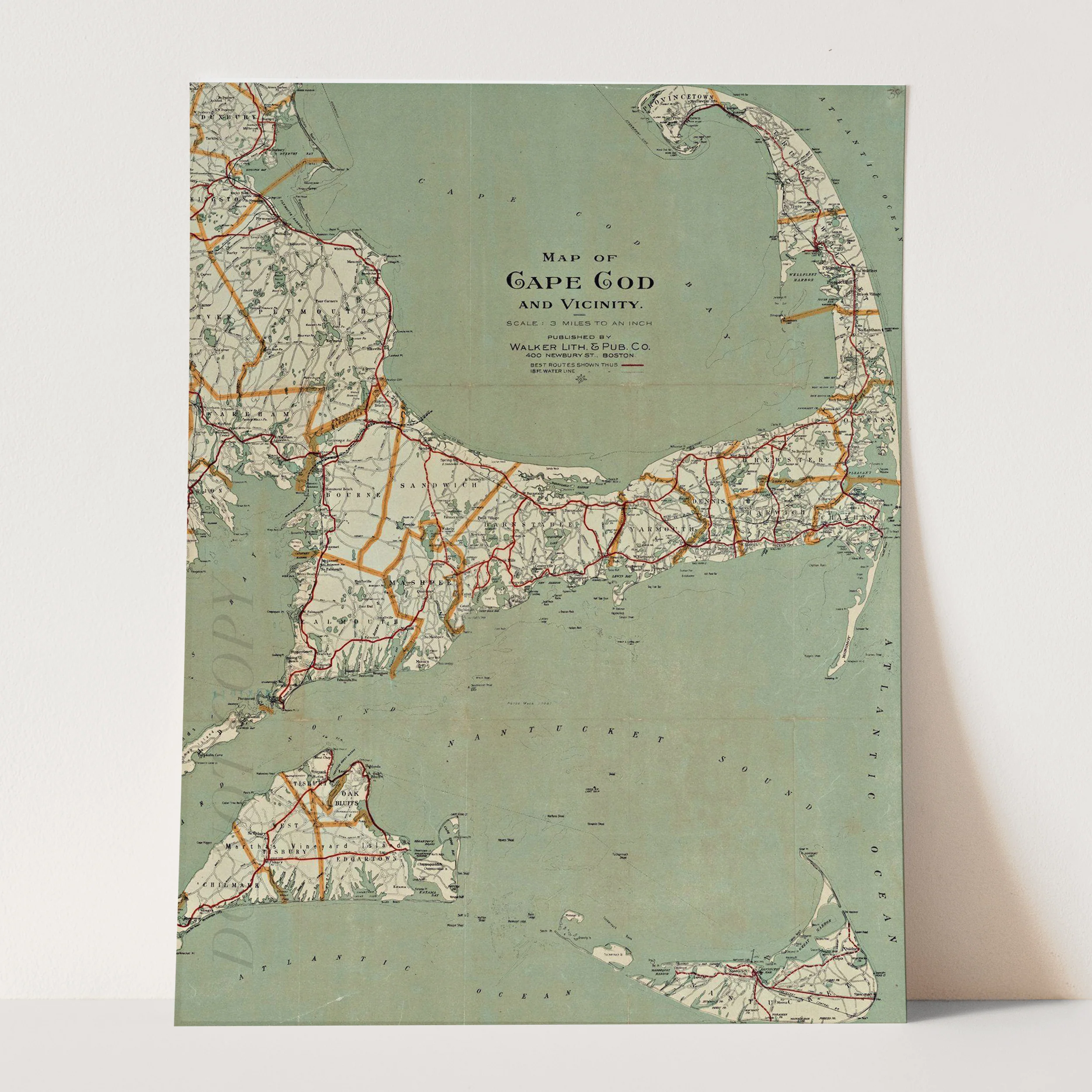 Map of Cape Cod 1917 - Image 3