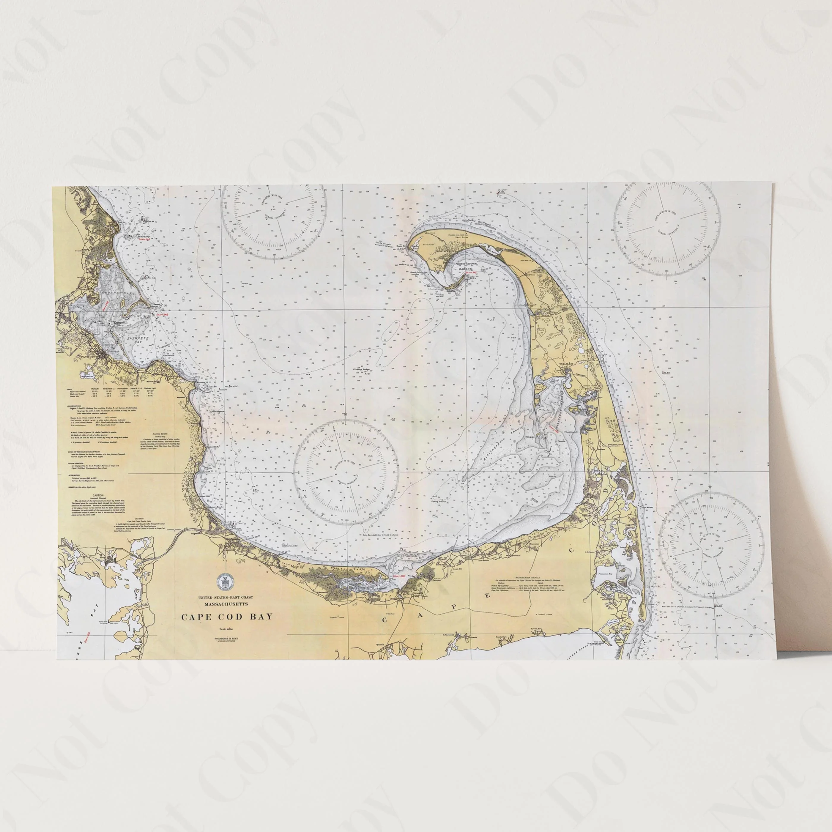 Map of Cape Cod Bay Massachusetts - Image 3