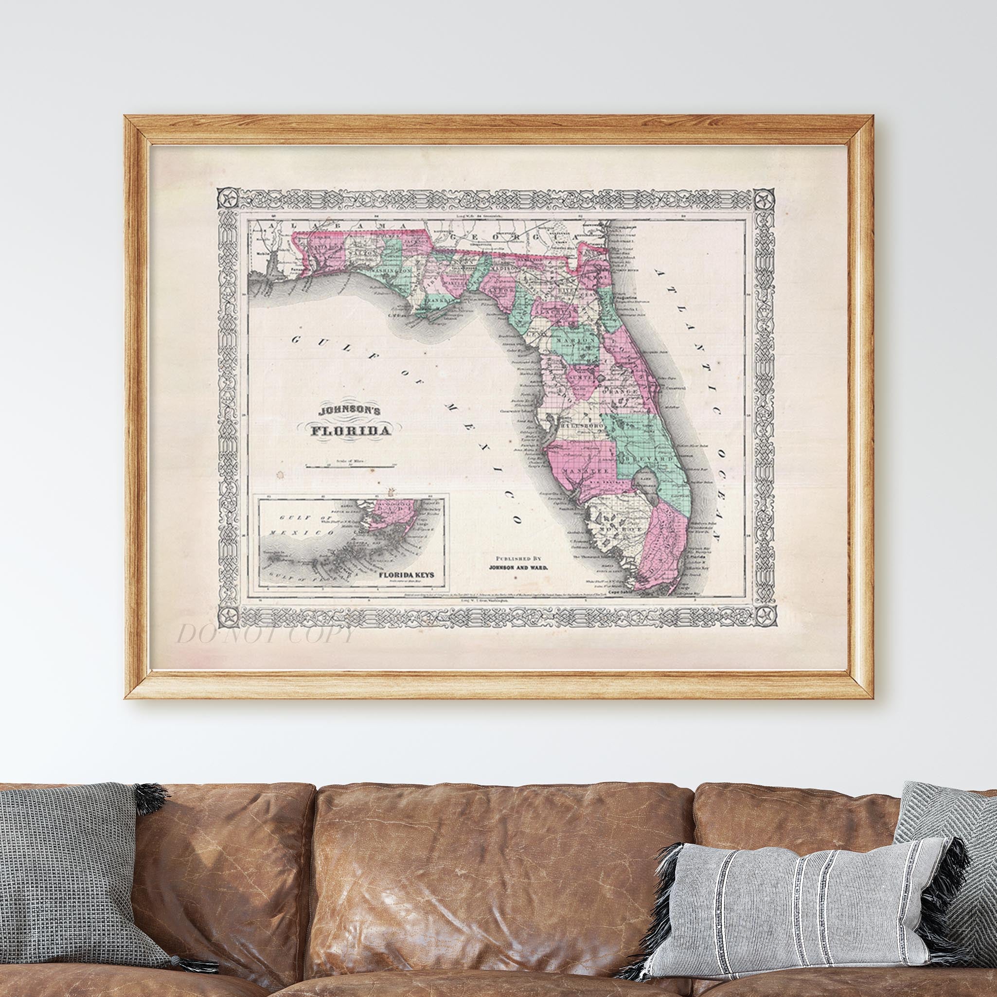 Map of Florida 1866 - Image 3