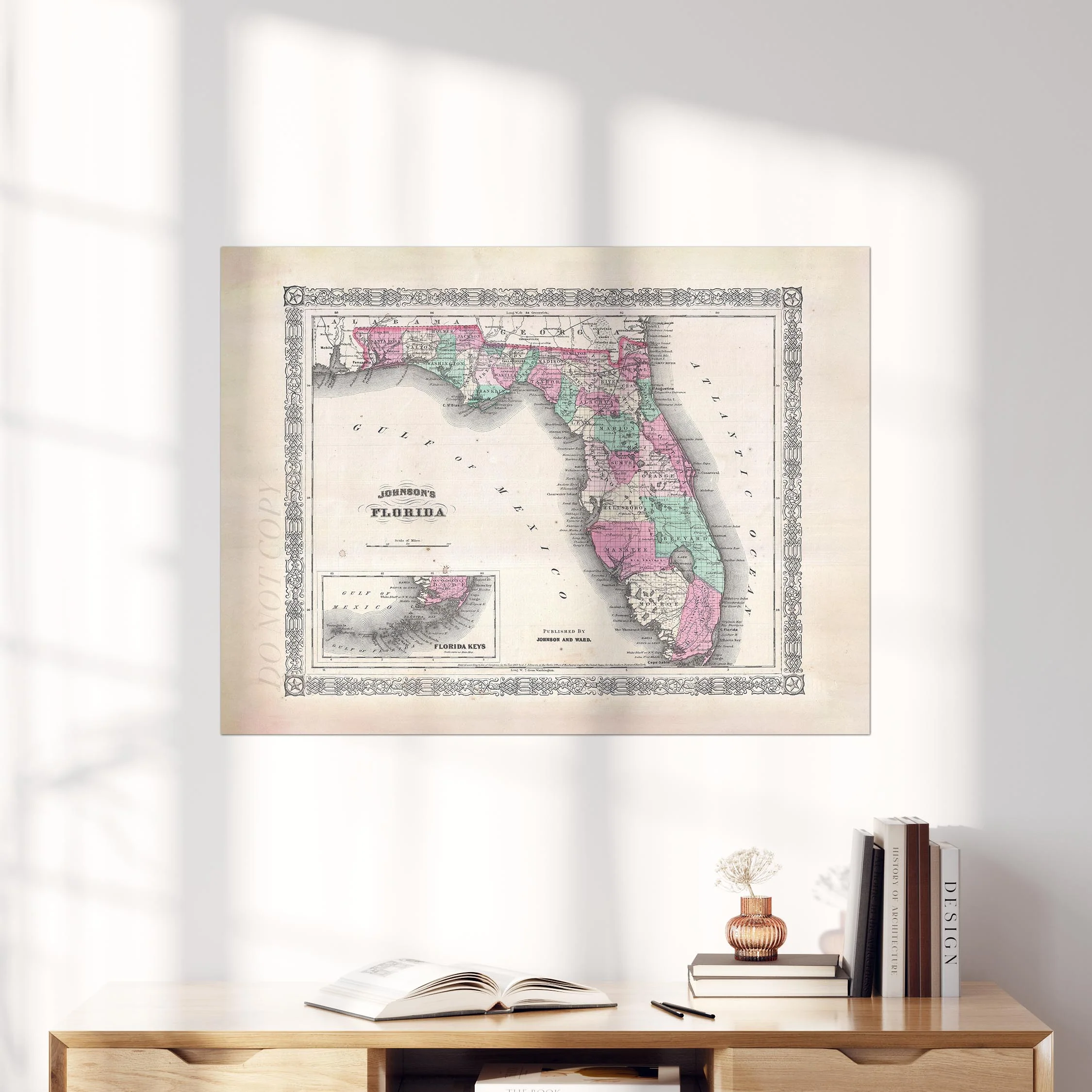 Map of Florida 1866 - Image 4