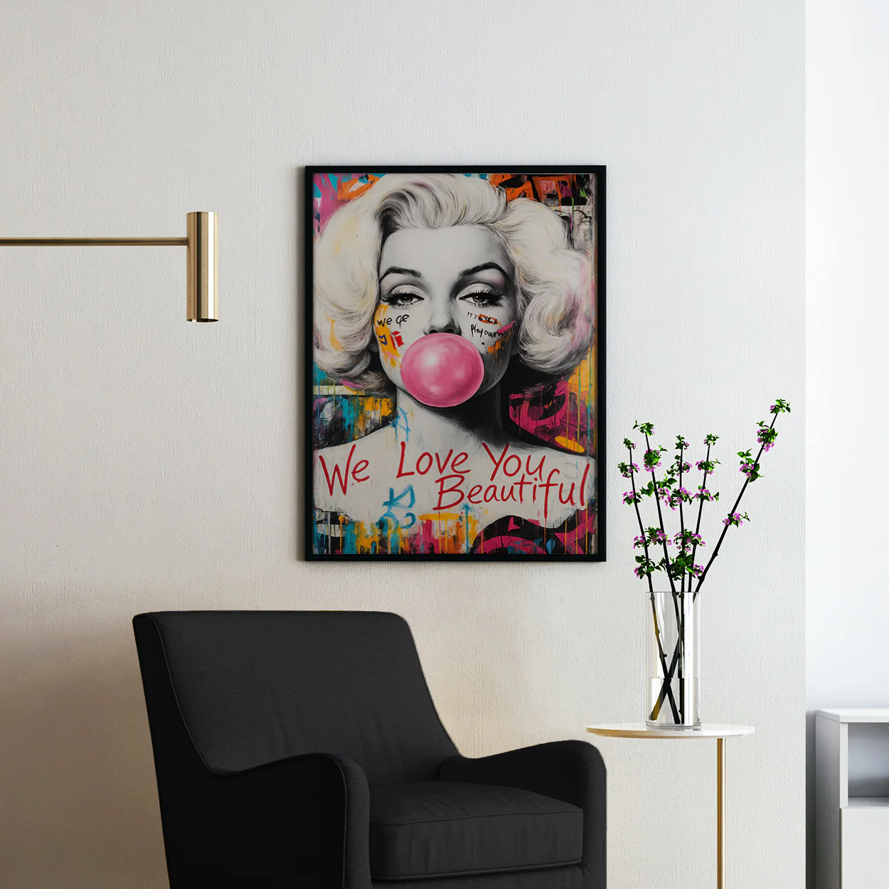 Marilyn Bubble Gum Girl - We Love You Beautiful - Image 2
