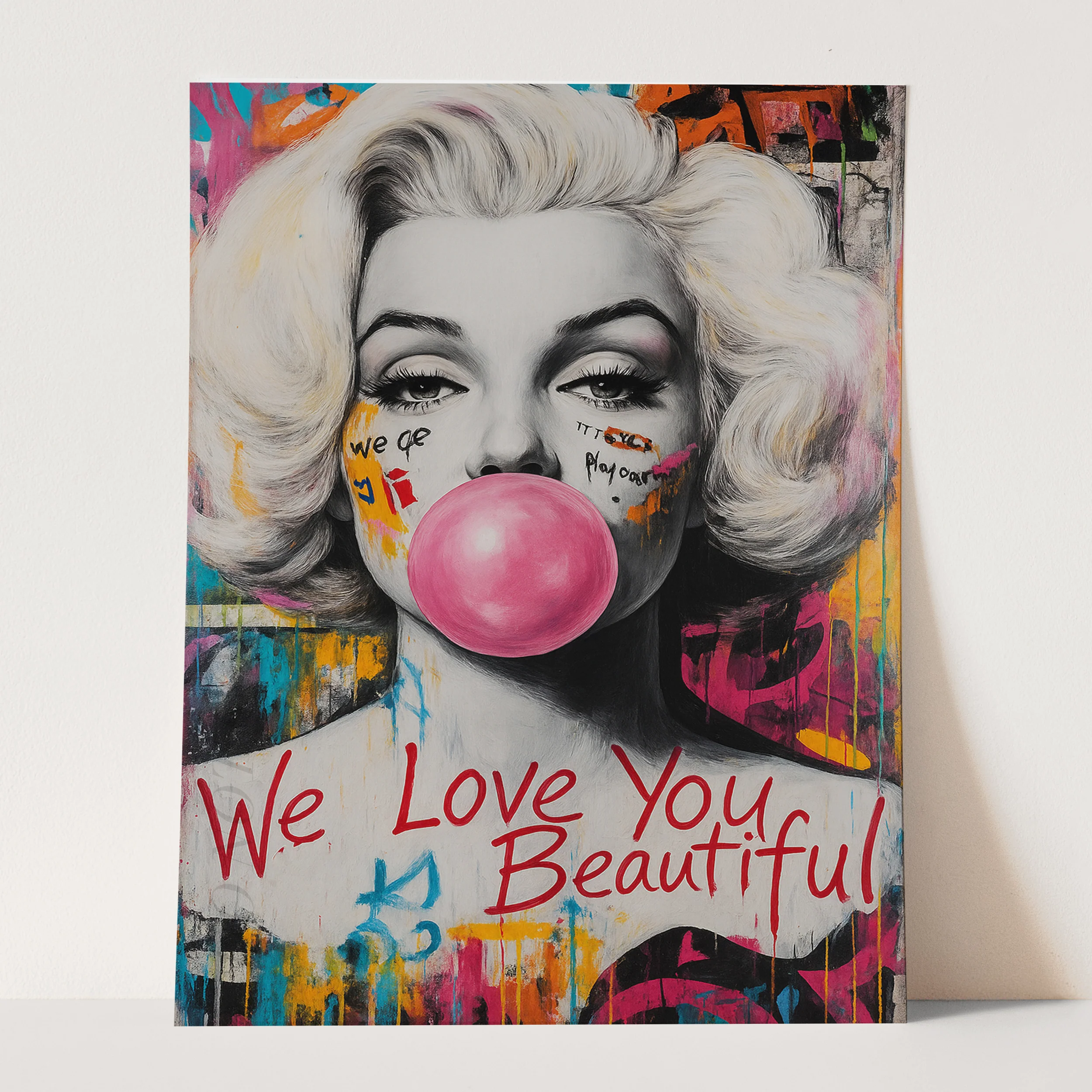 Marilyn Bubble Gum Girl - We Love You Beautiful - Image 3