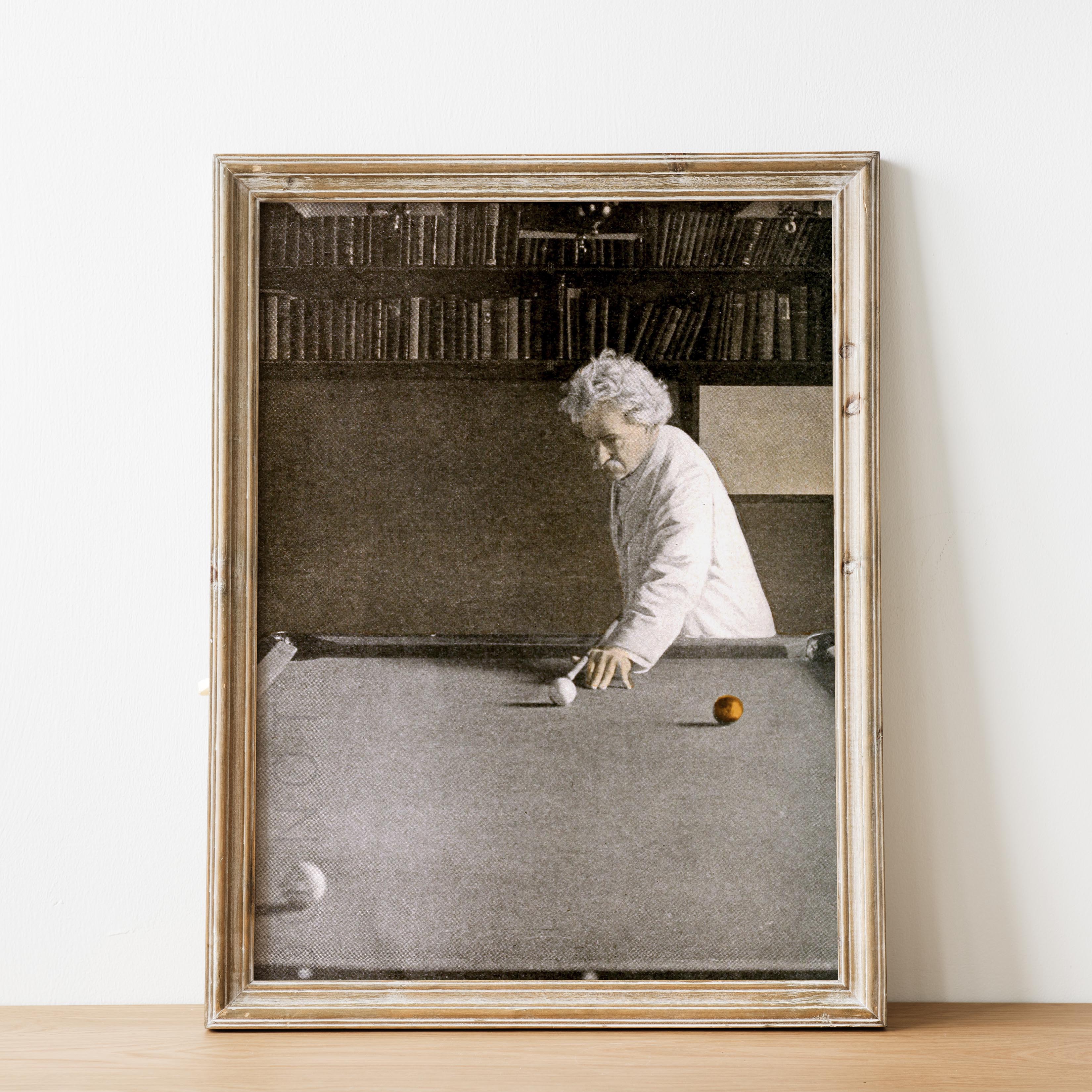 Mark Twain Playing Billiards - Image 2