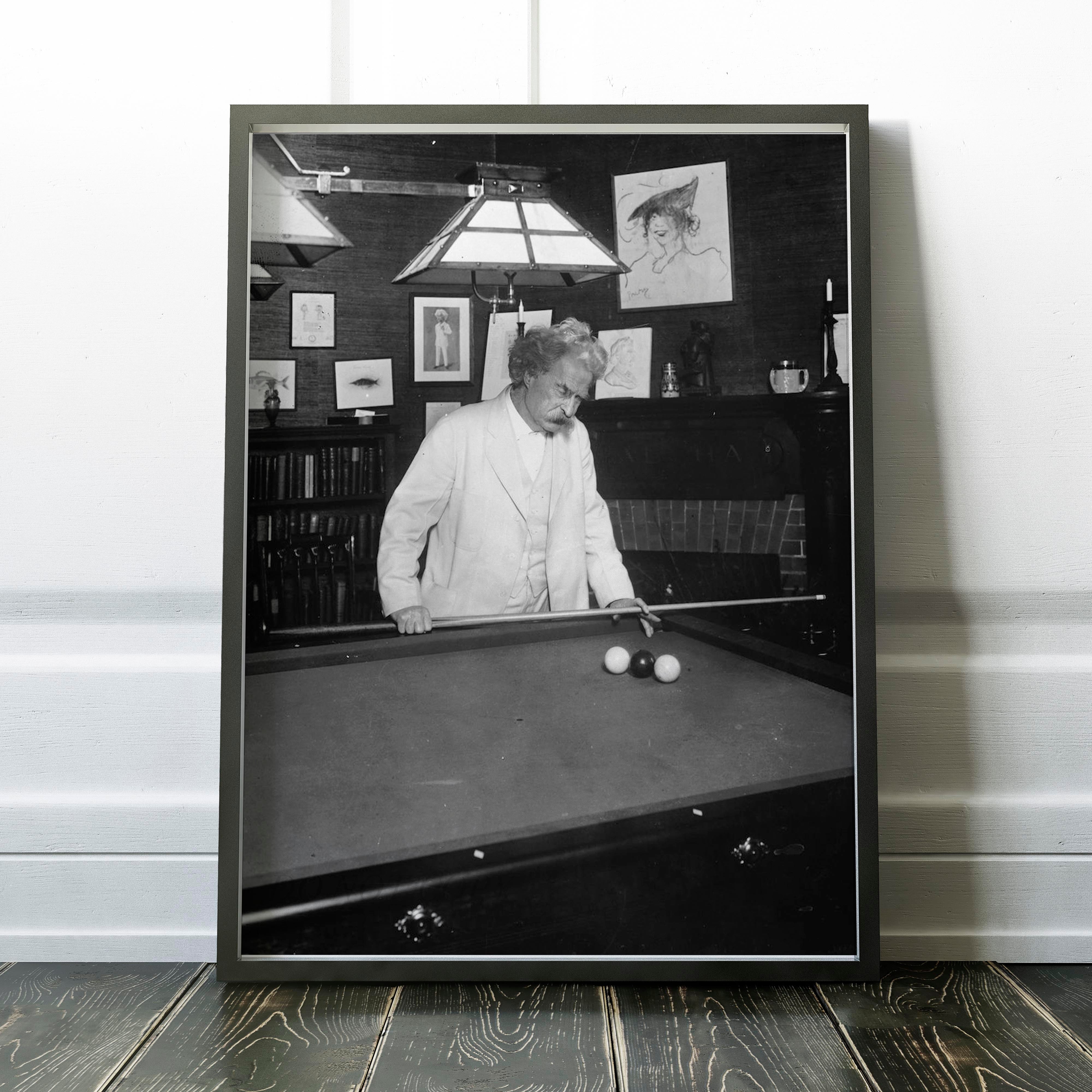 Mark Twain Playing Billiards - Image 2