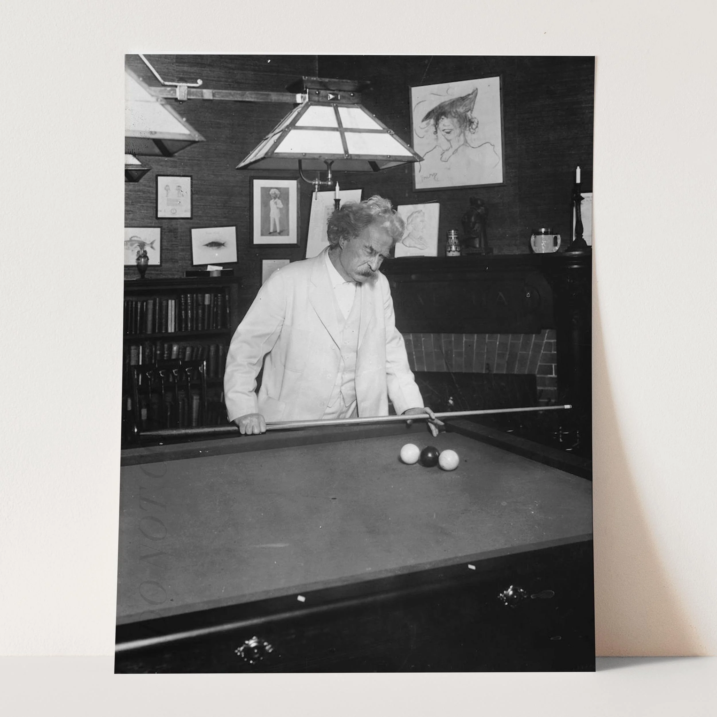 Mark Twain Playing Billiards - Image 5