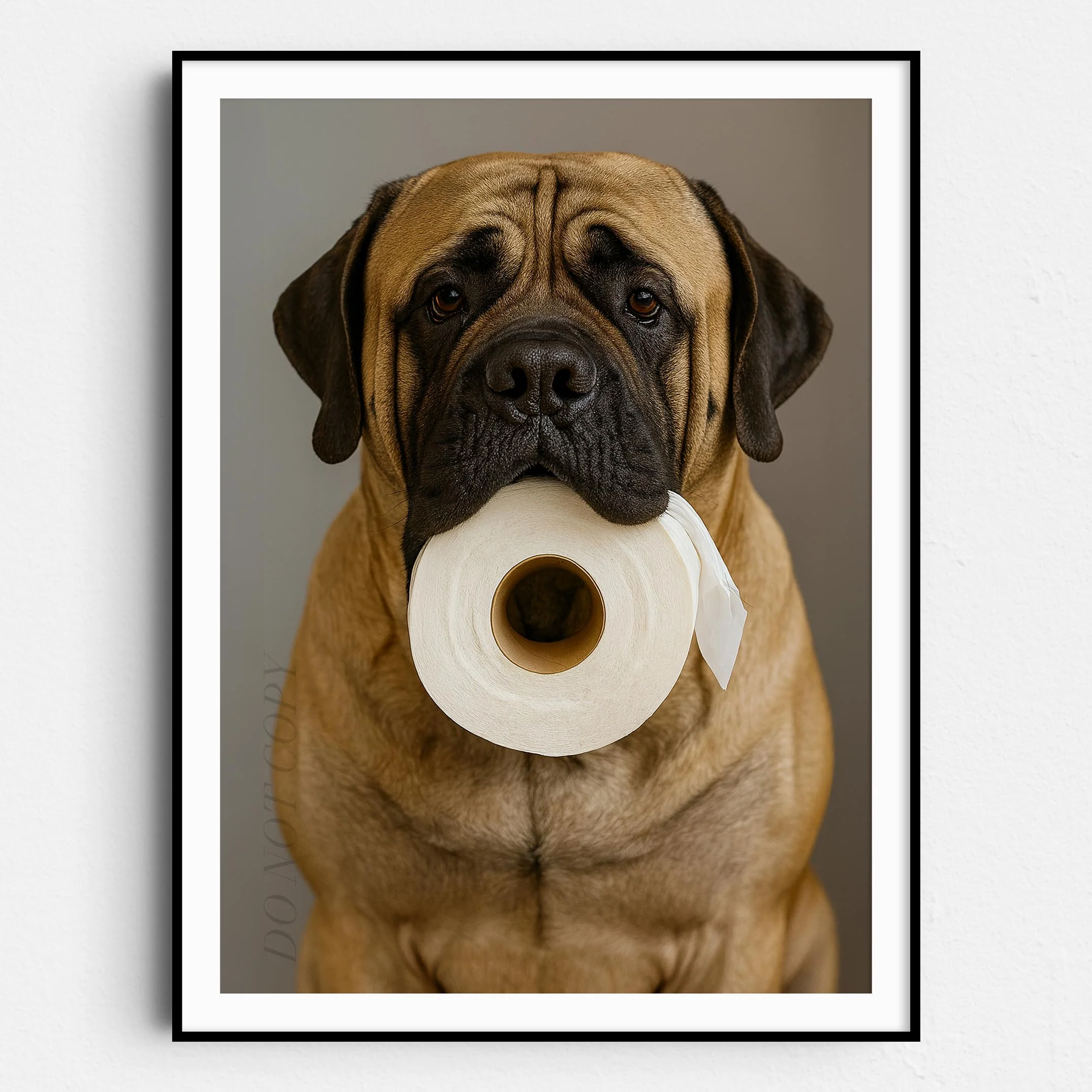 Mastiff Dog Toilet Paper