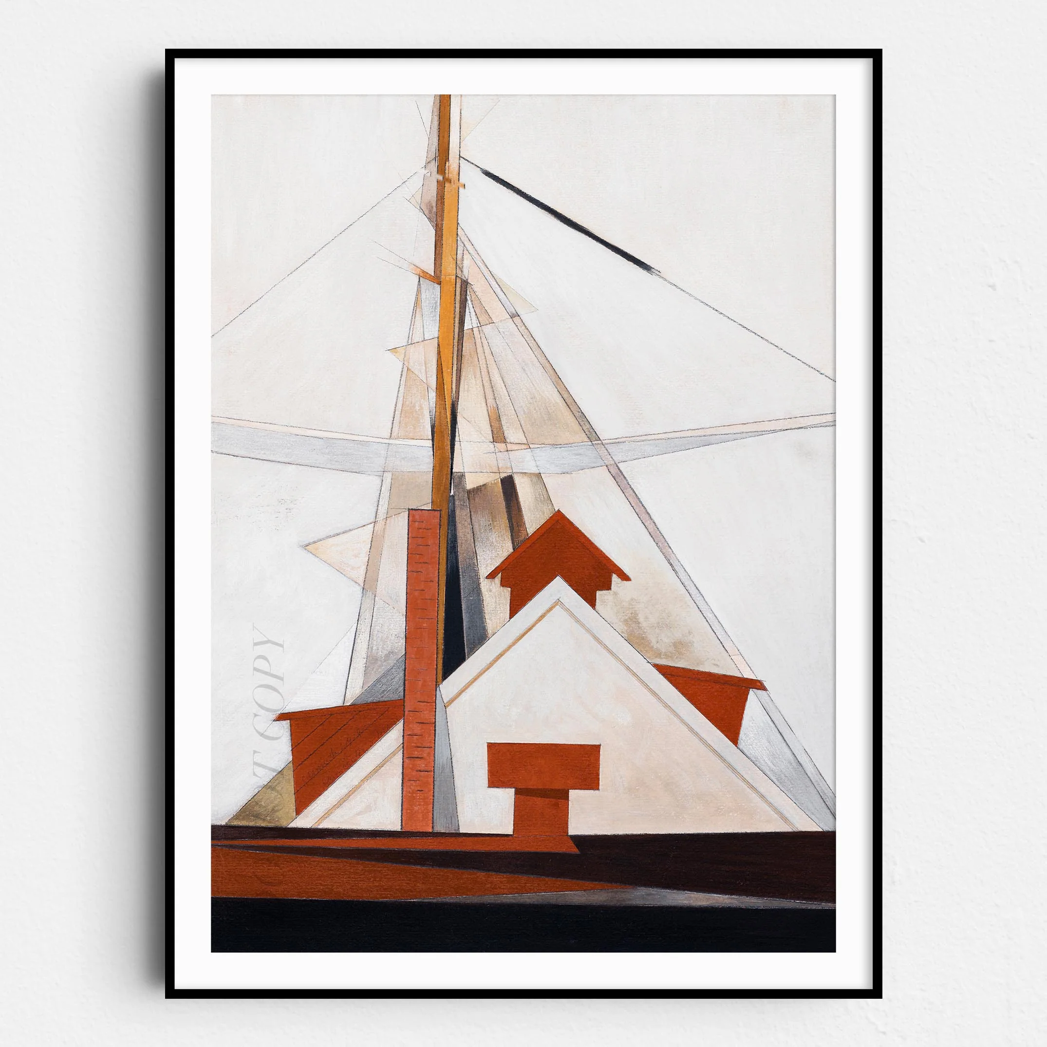 Masts (1919) by Charles Demuth