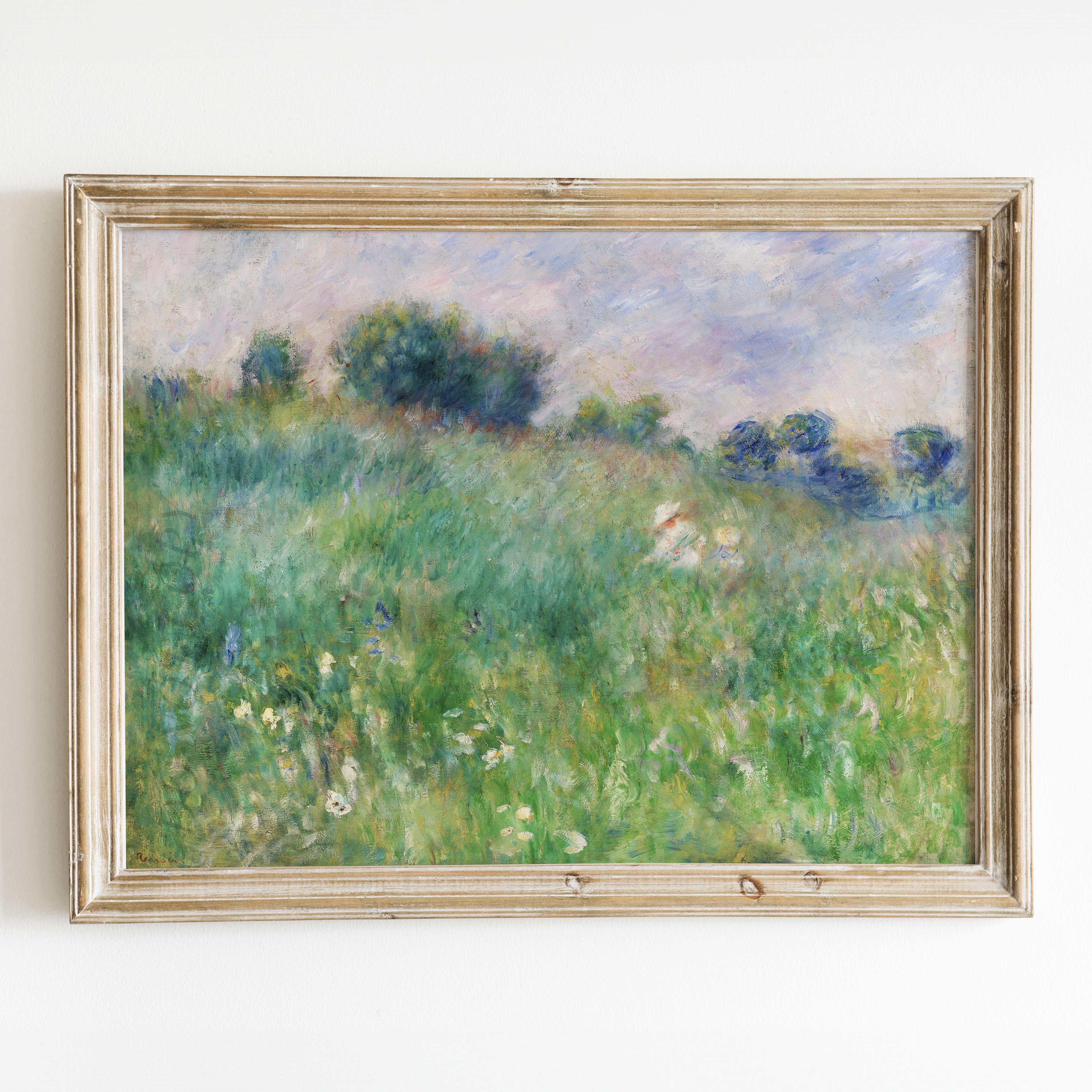 Meadow (La Prairie) (1880) by Pierre-Auguste Renoir