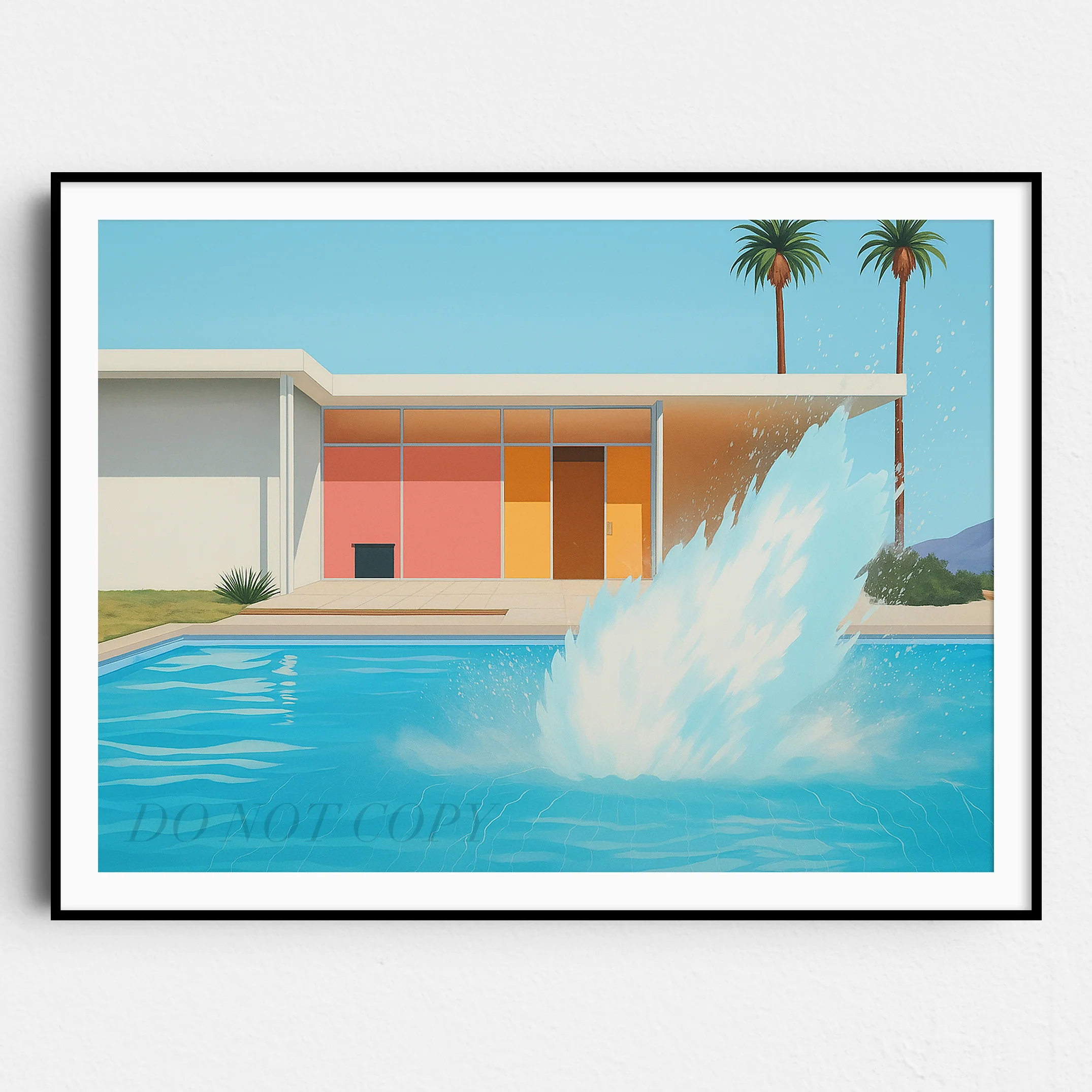 Pool Splash Mid Century