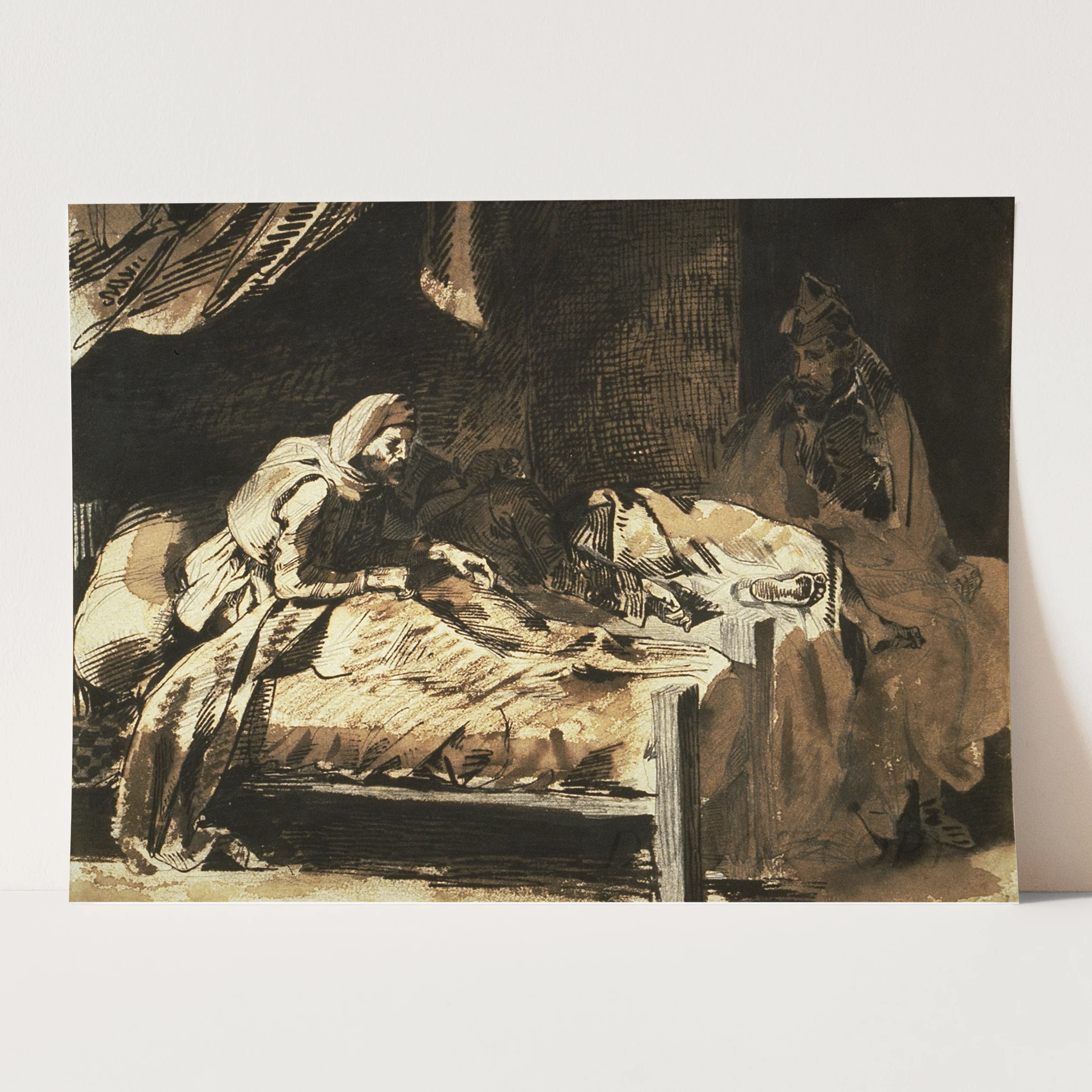Military Hospital by Eugène Delacroix - Image 3