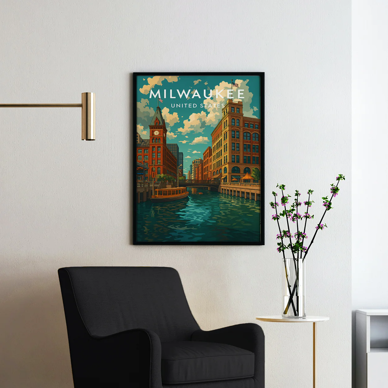 Milwaukee Vintage Travel Poster - Image 2