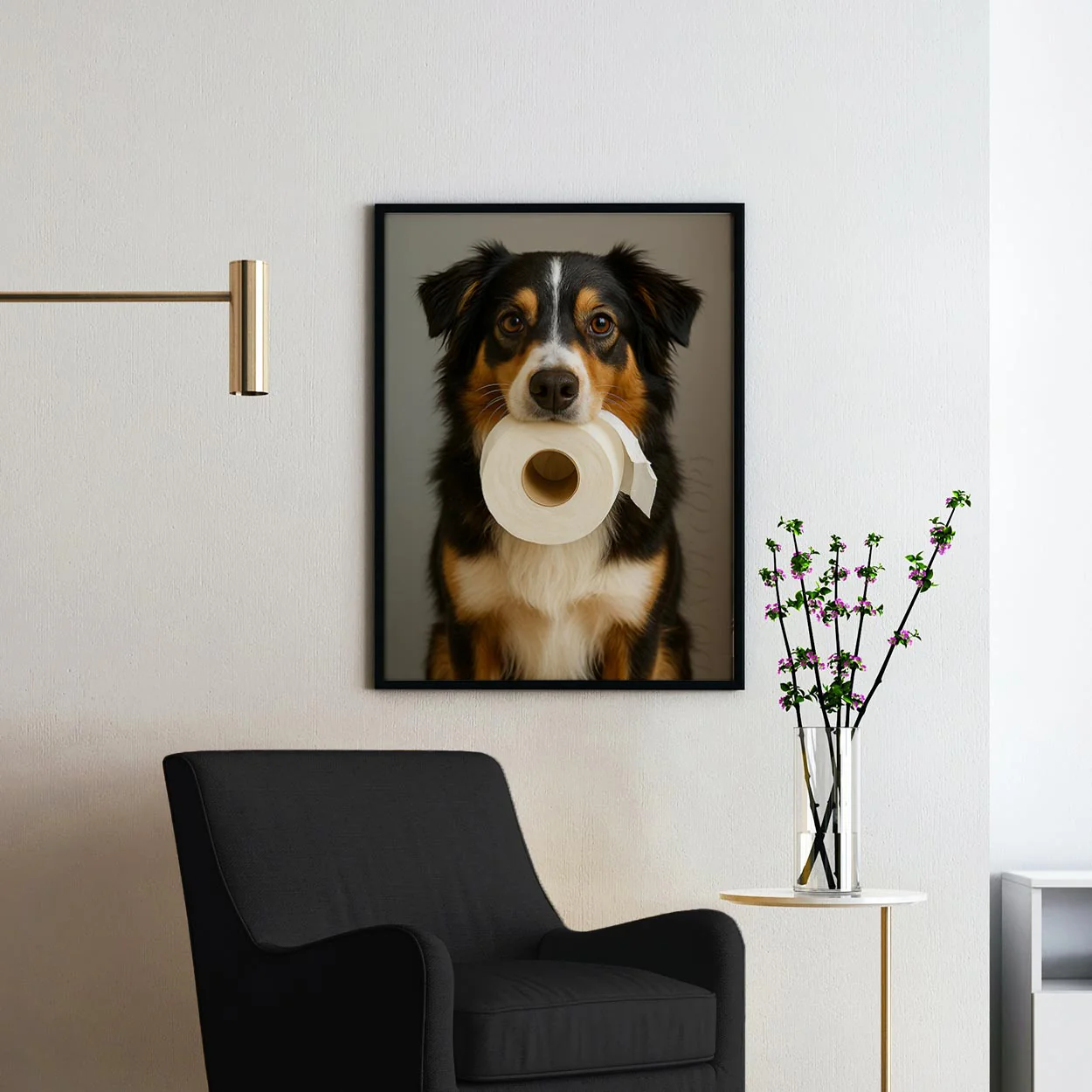 Miniature American Shepherd Dog Toilet Paper - Image 2