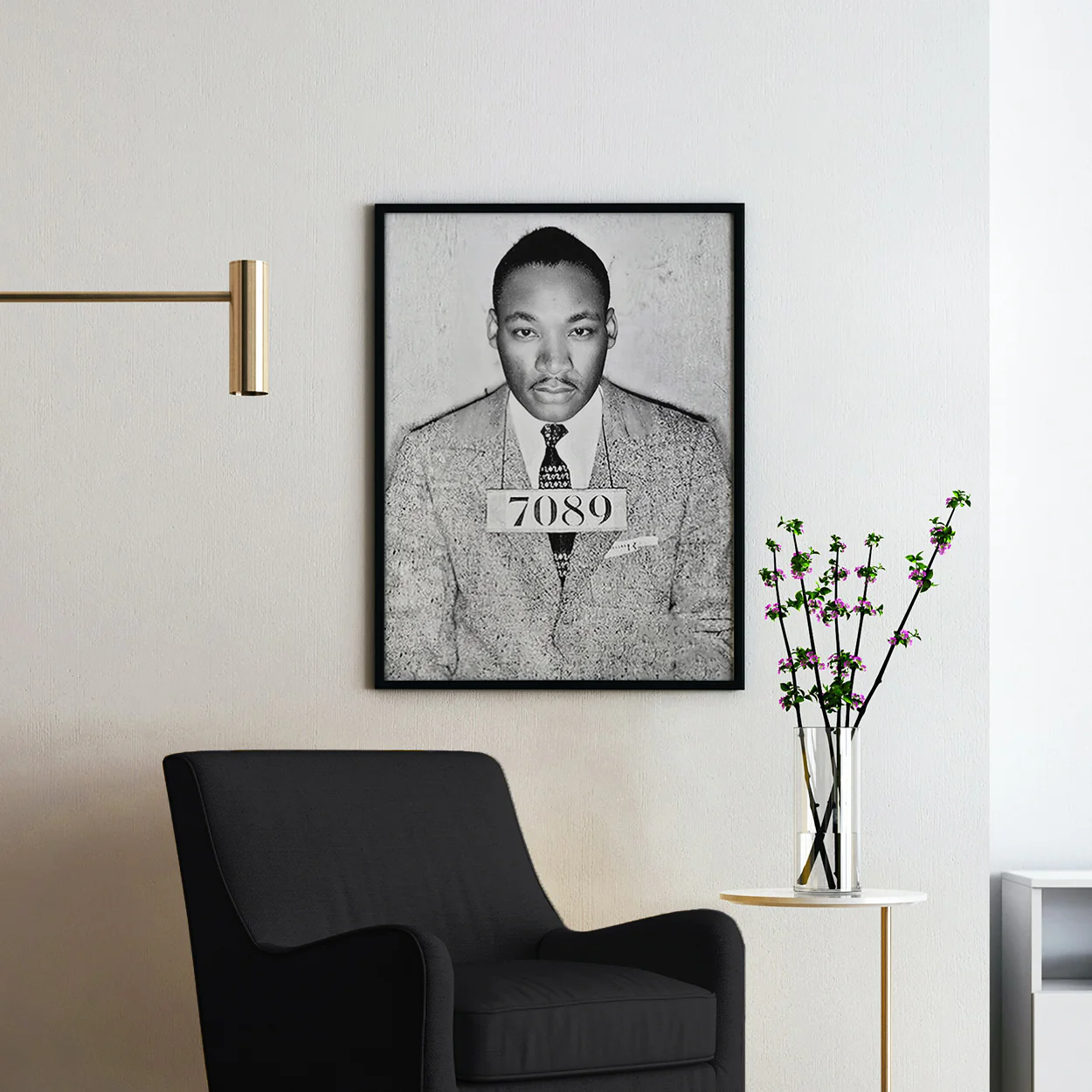 MLK Martin Luther King Jr Prison Mug Shot - Image 2