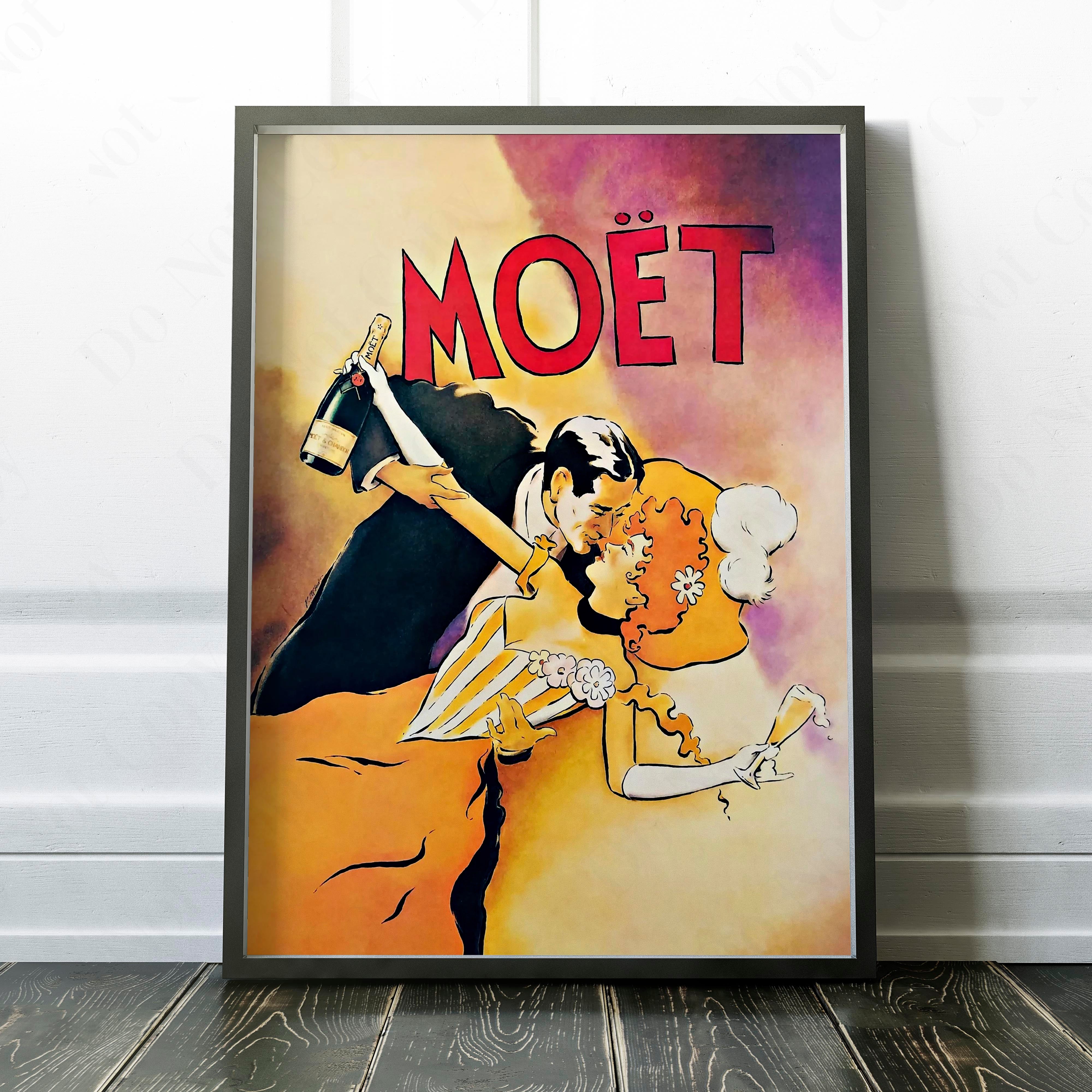 Moët Champagne Vintage Drinking Poster