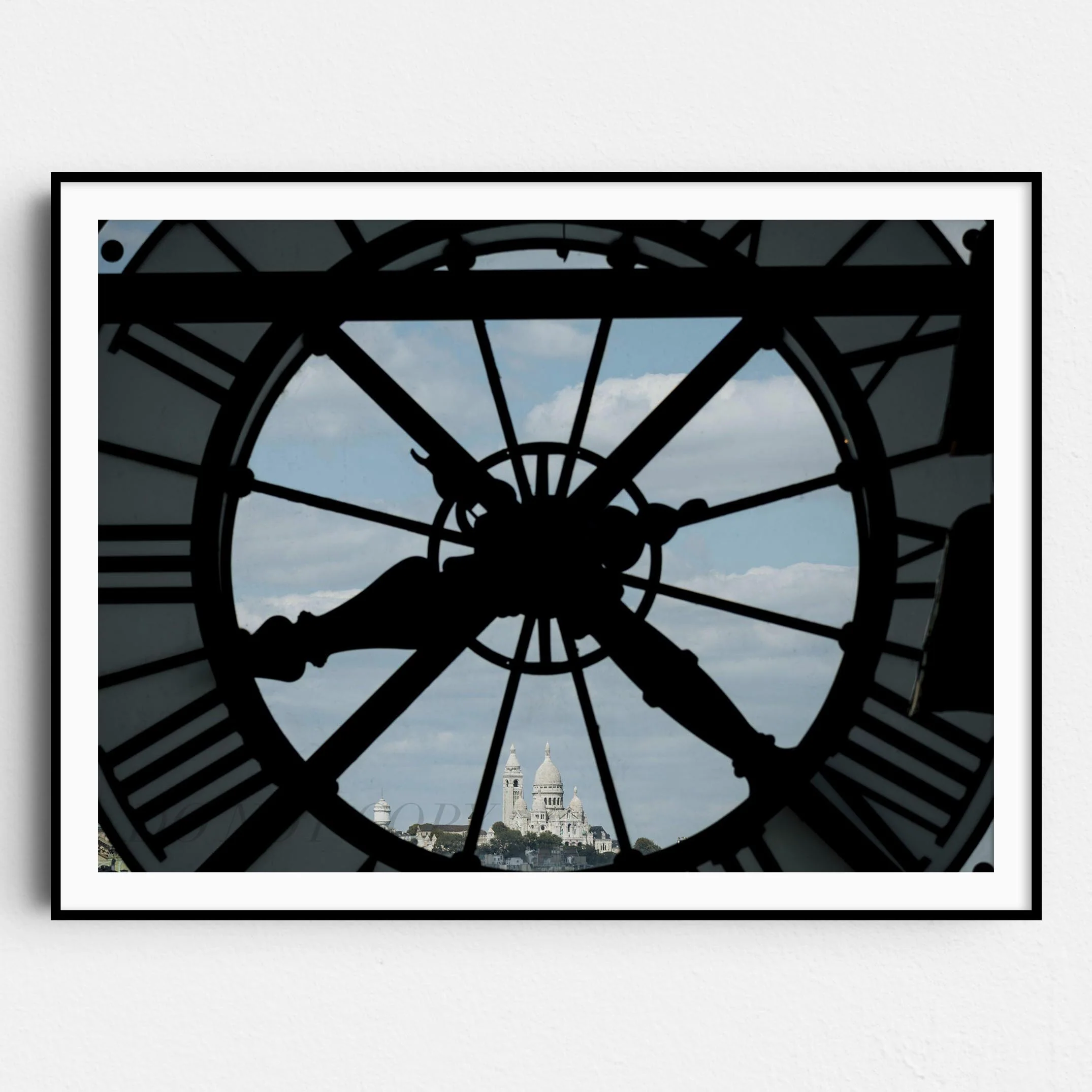 Mont Martre Through Orsay Clock