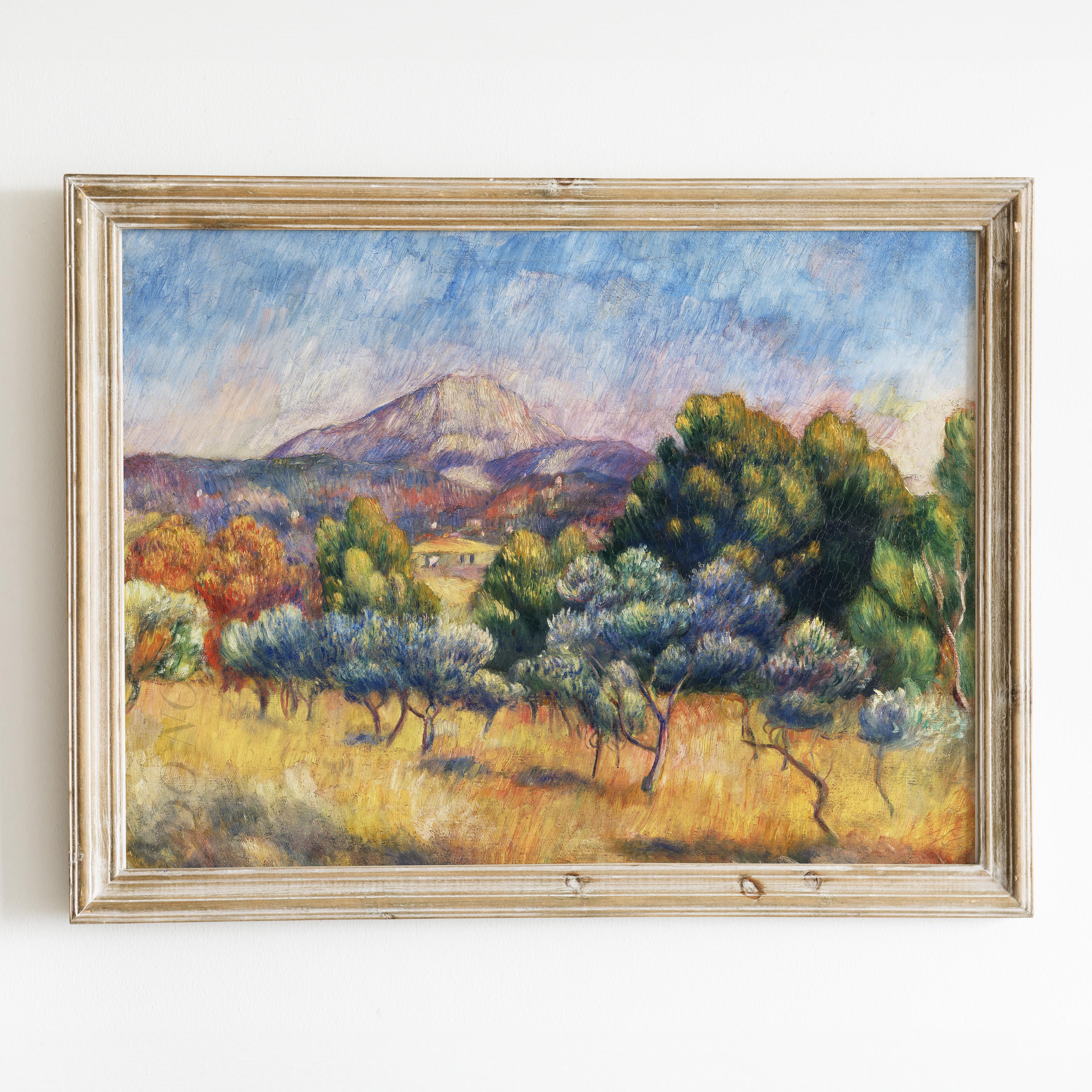 Montagne Sainte-Victoire (Paysage) (1889) by Renoir