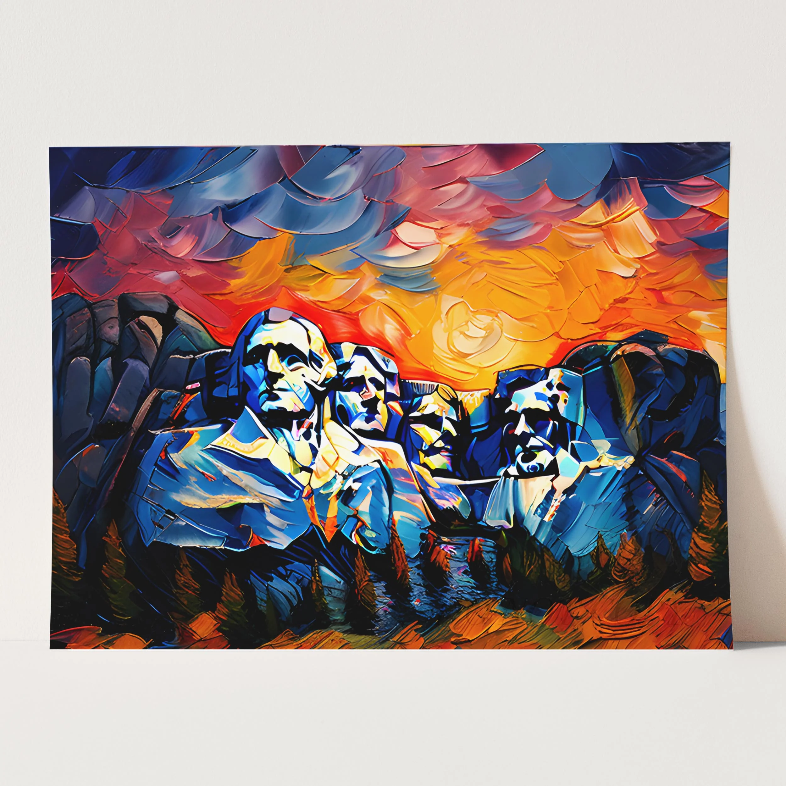 Mount Rushmore As Van Gogh Starry Night - Image 3