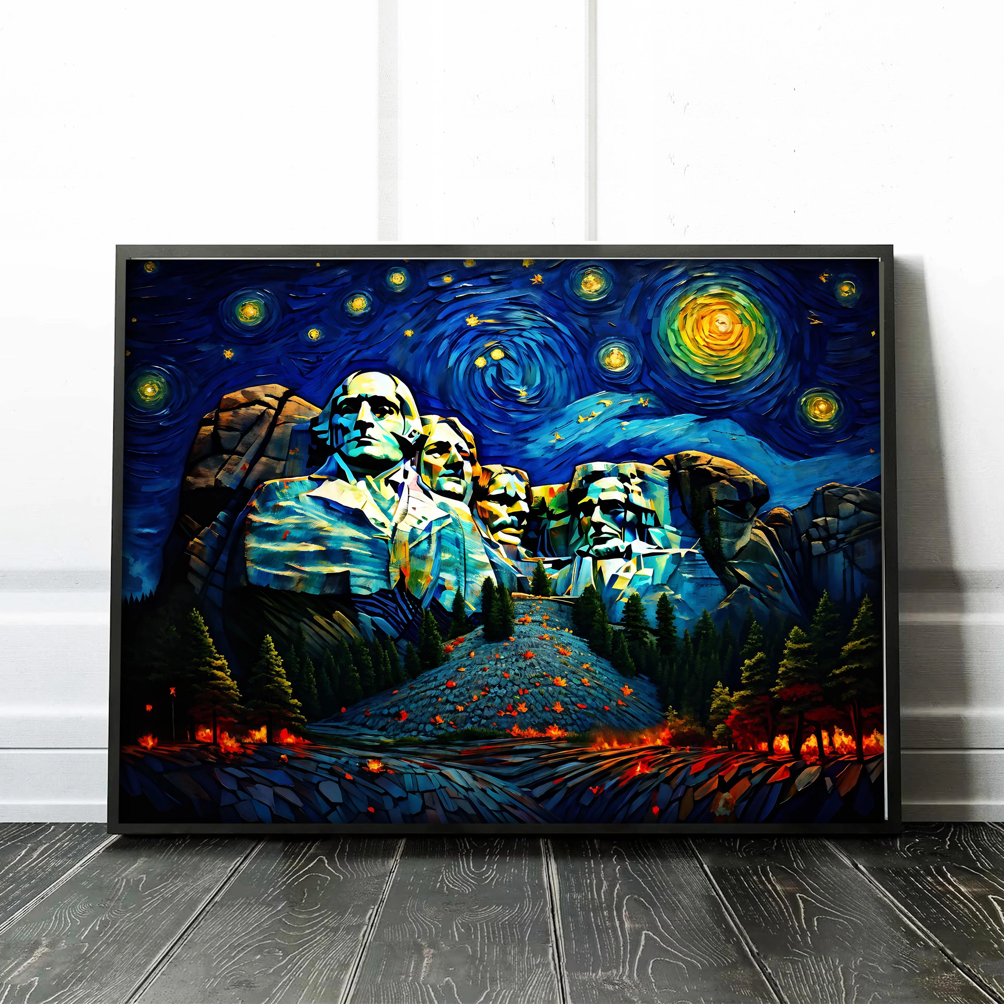 Mount Rushmore As Van Gogh Starry Night - Image 3
