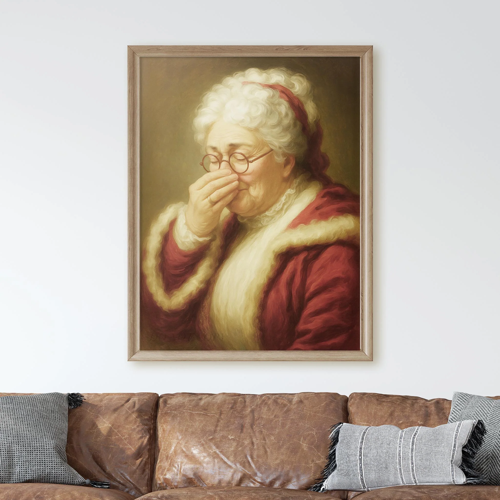 Mrs Claus Plugging Her Nose - Image 2