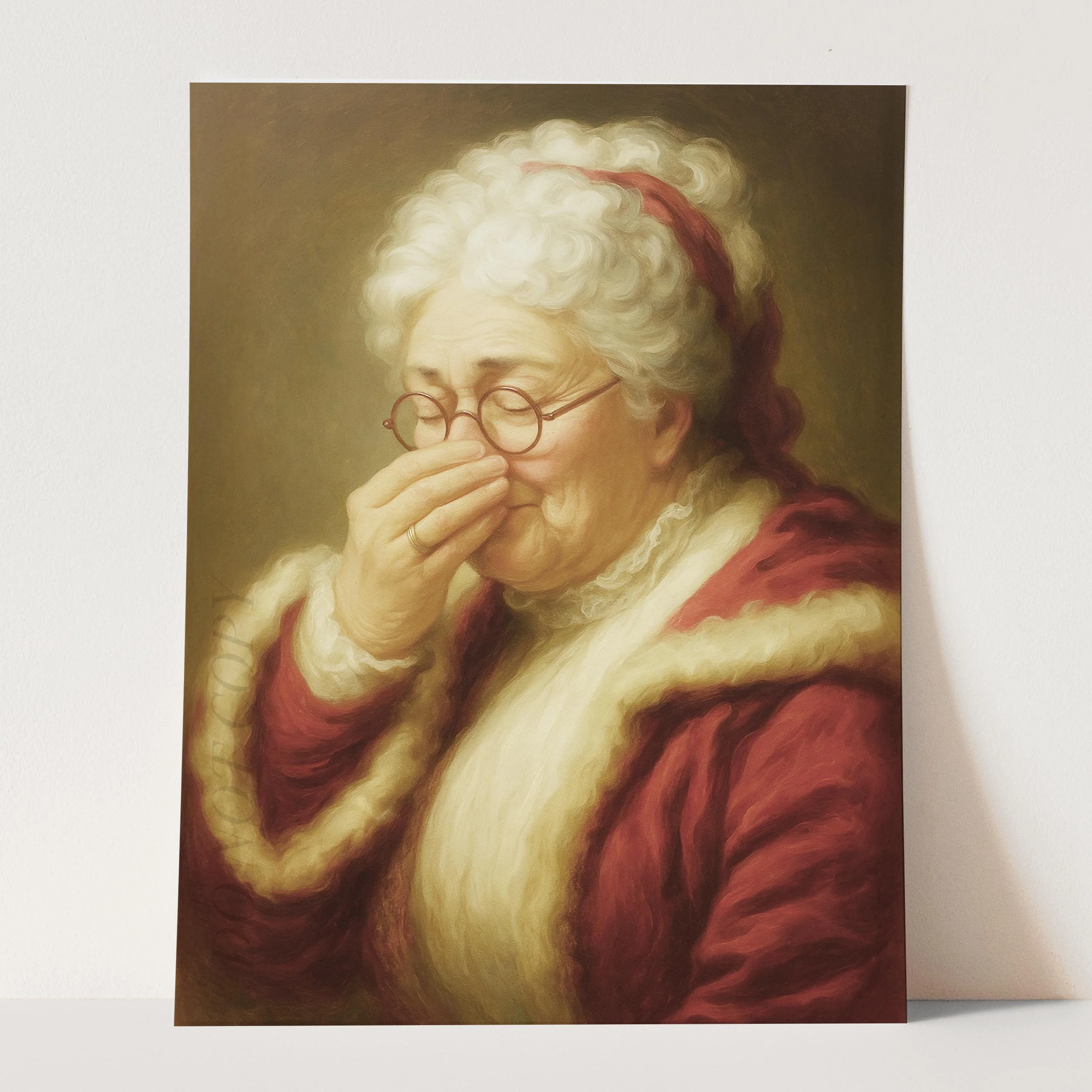 Mrs Claus Plugging Her Nose - Image 3