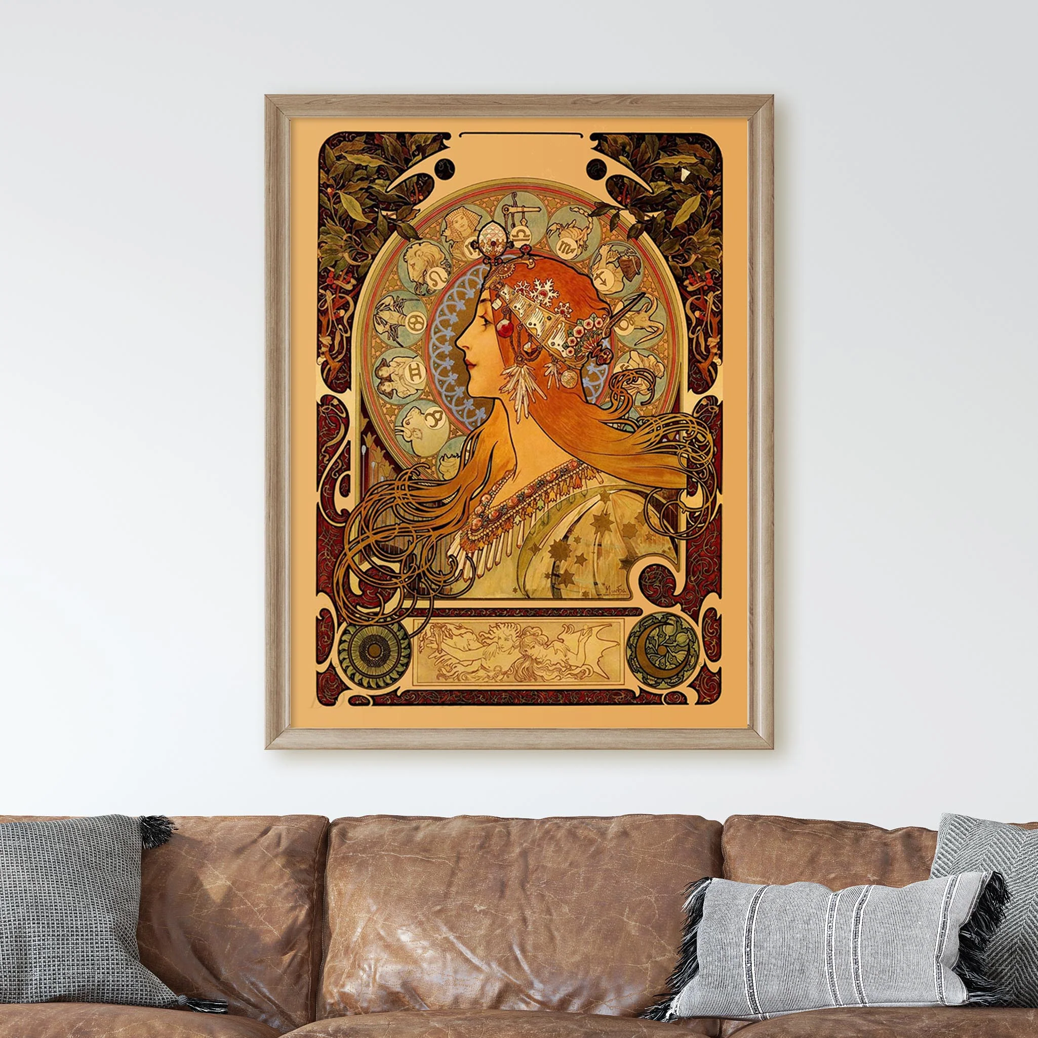 Mucha Zodiac Astrology Horoscope by Alphonse Mucha - Image 2