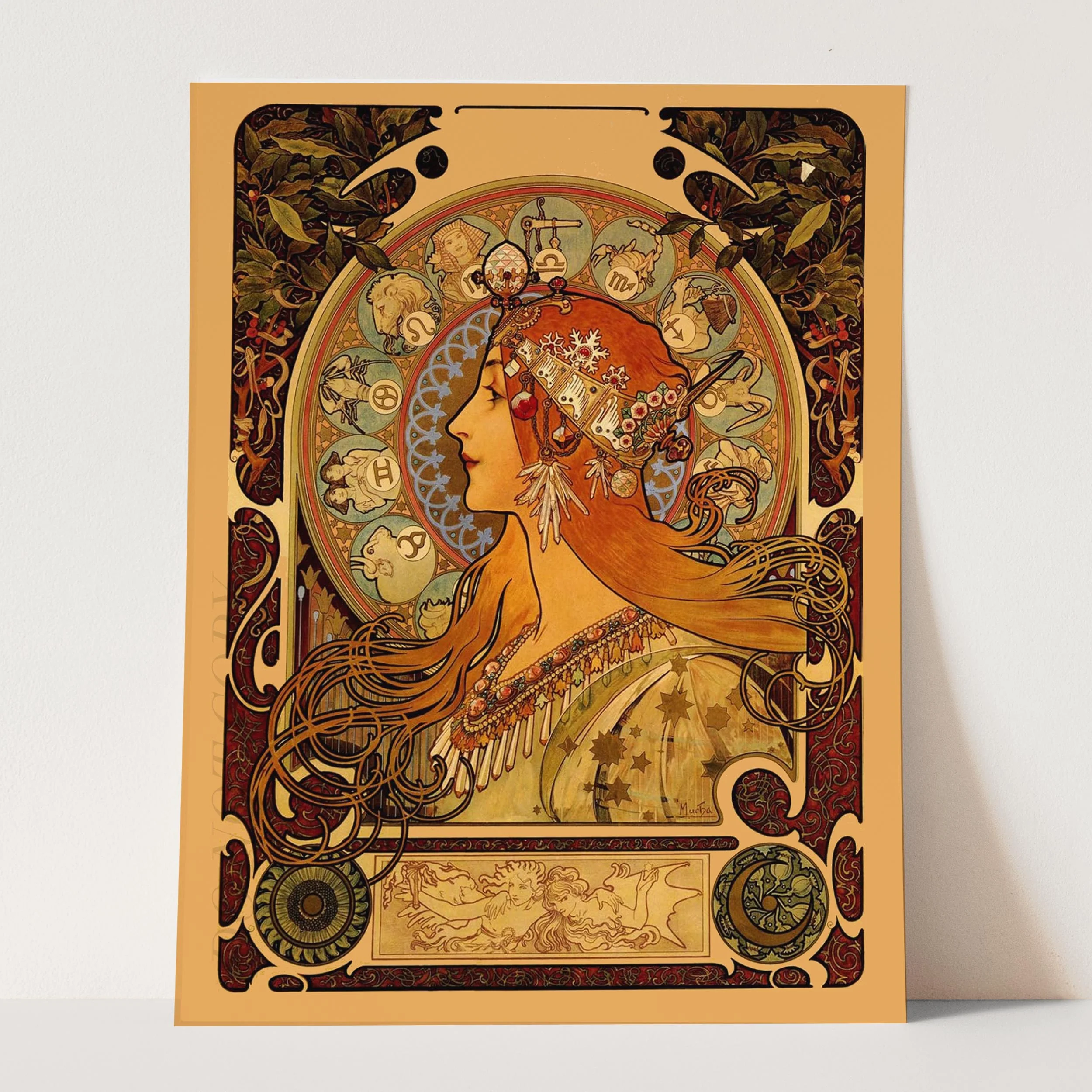 Mucha Zodiac Astrology Horoscope by Alphonse Mucha - Image 3