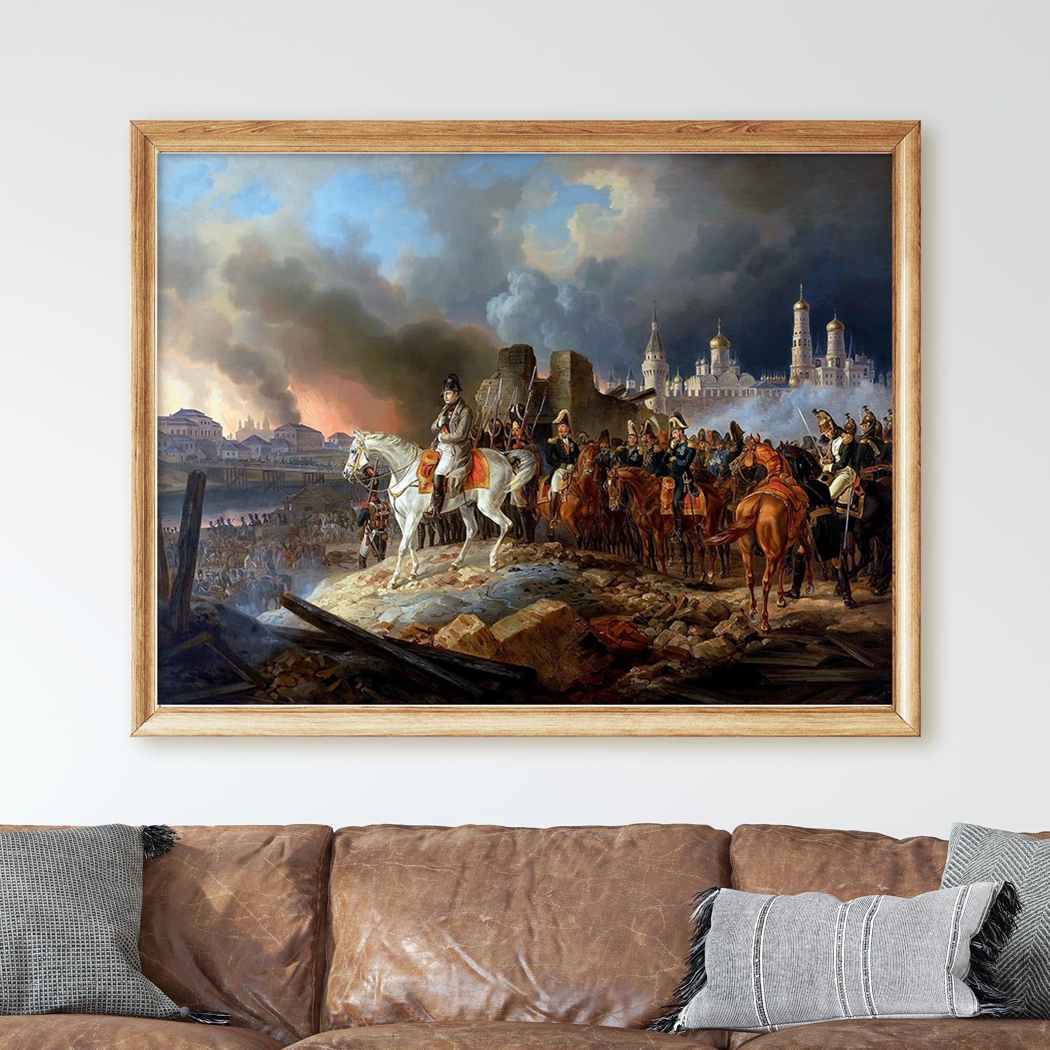 Napoleon in Burning Moscow Painting by Adam Albrecht - Image 2