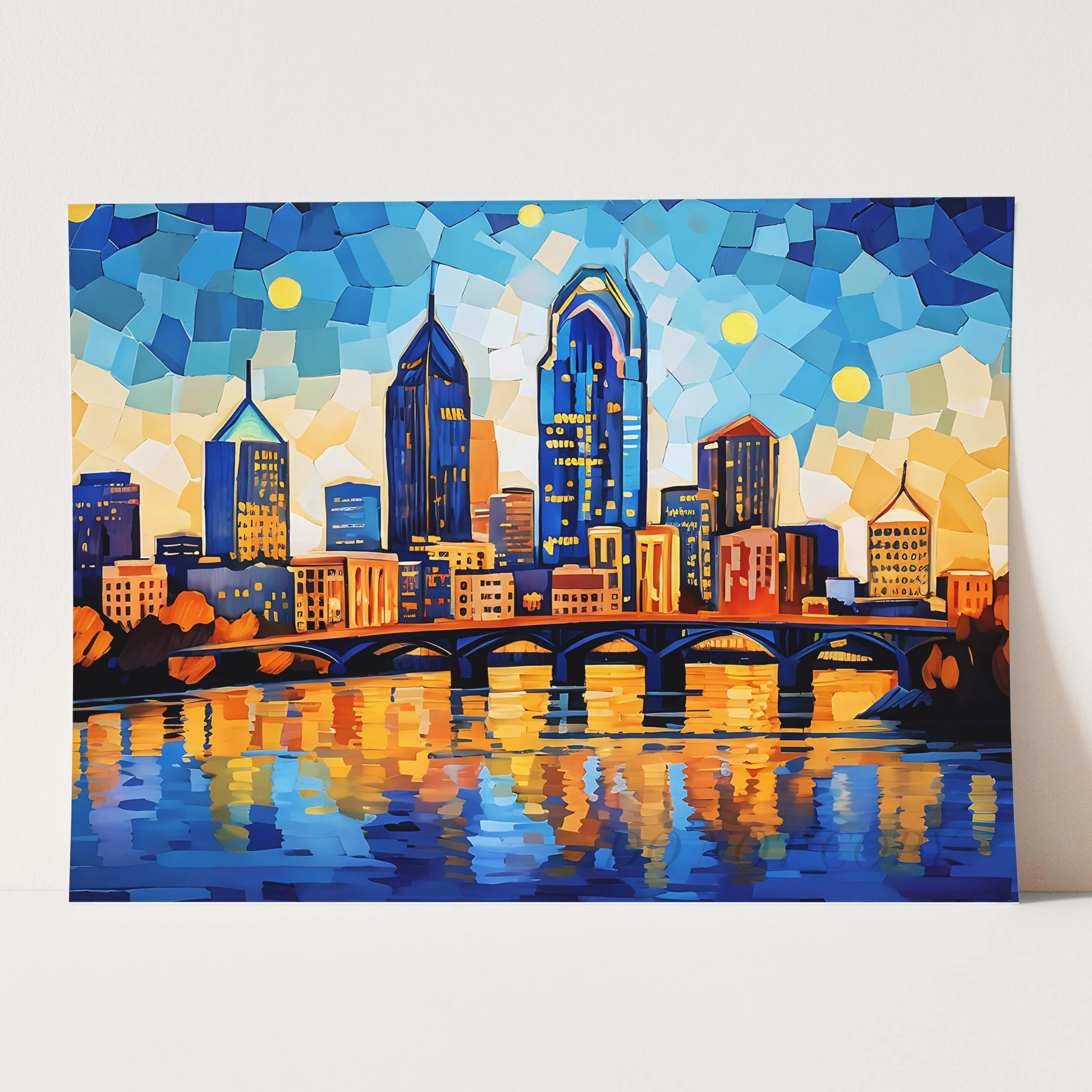 Nashville As Van Gogh Starry Night - Image 3
