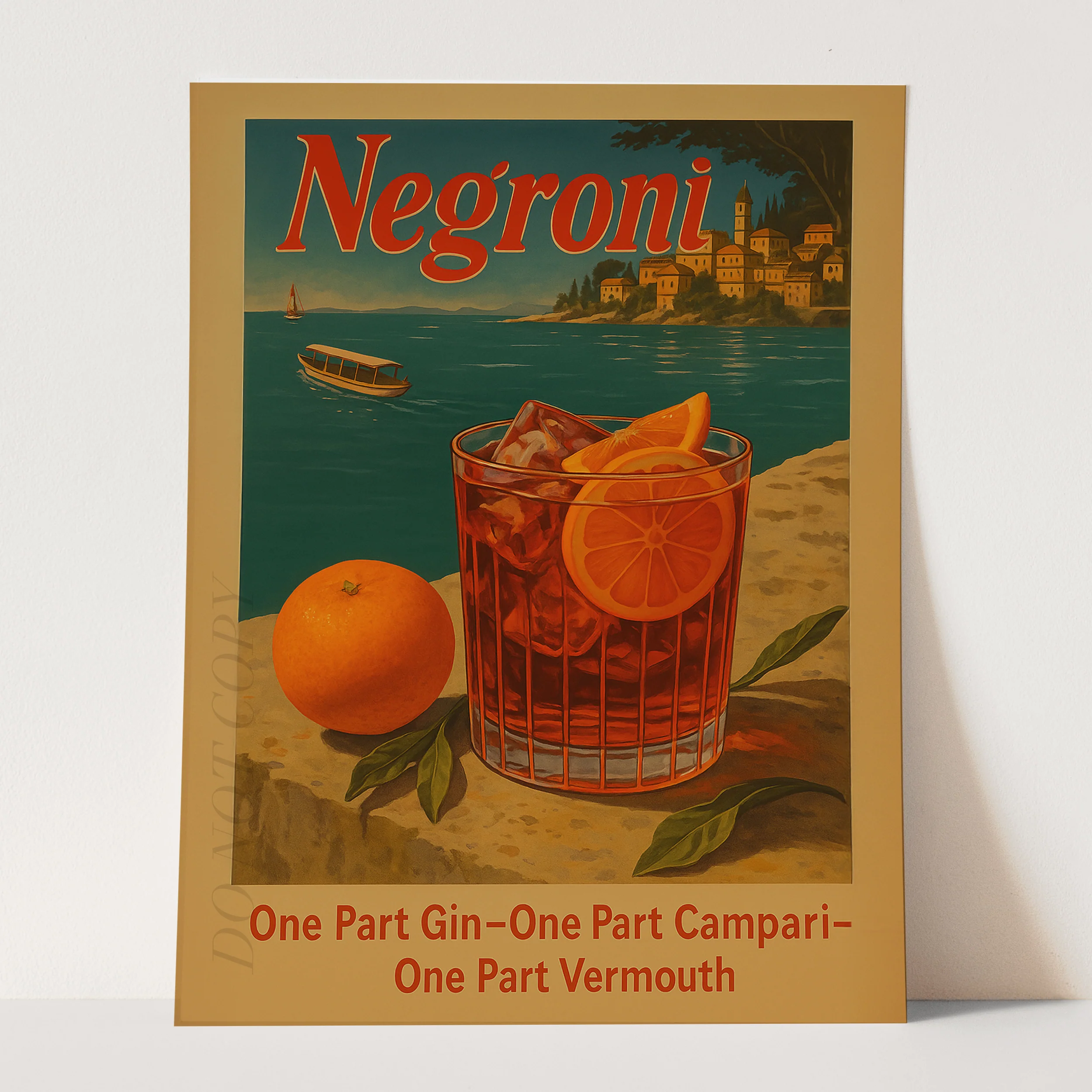 Negroni Vintage Drinking Poster - Image 3