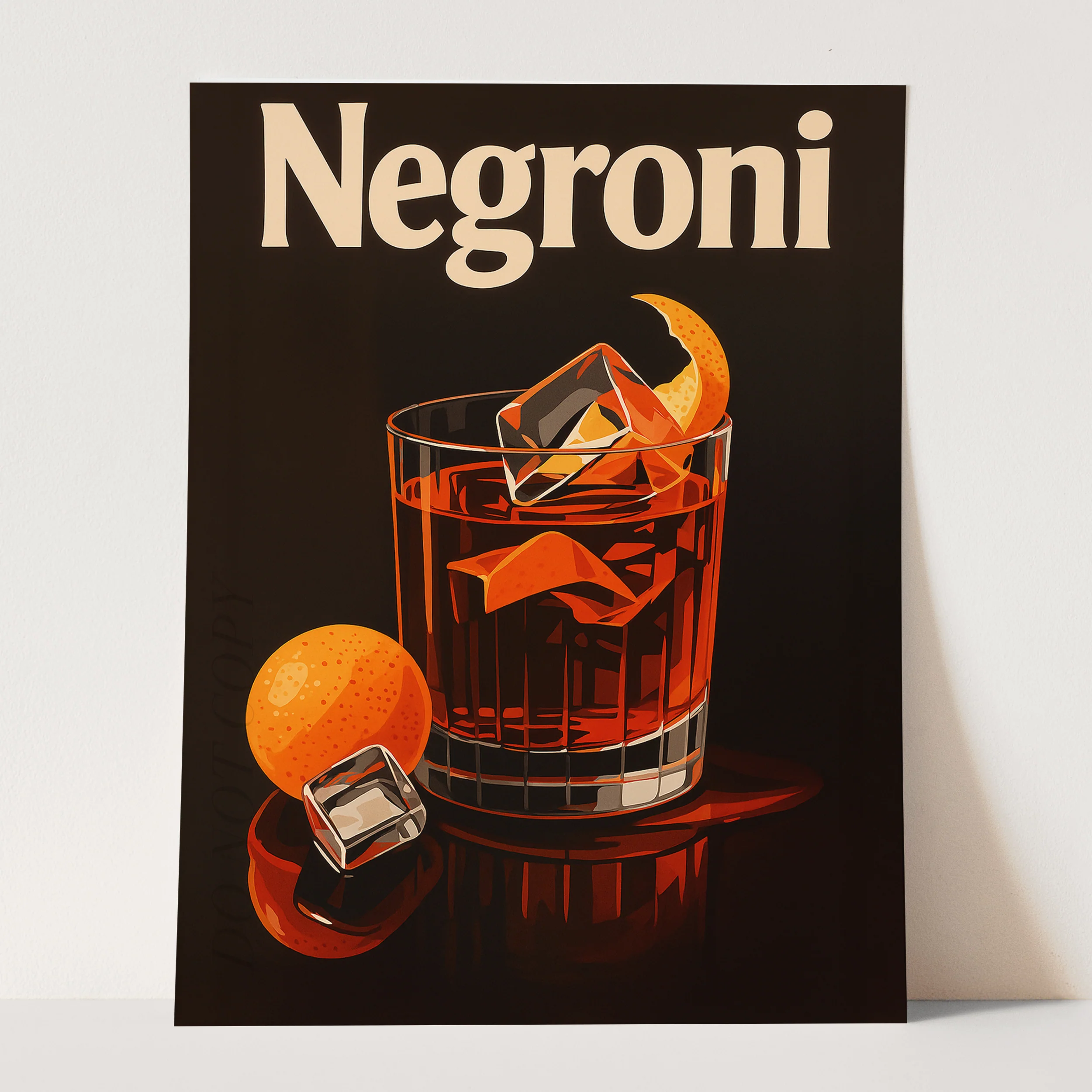 Negroni Vintage Drinks Poster - Image 3
