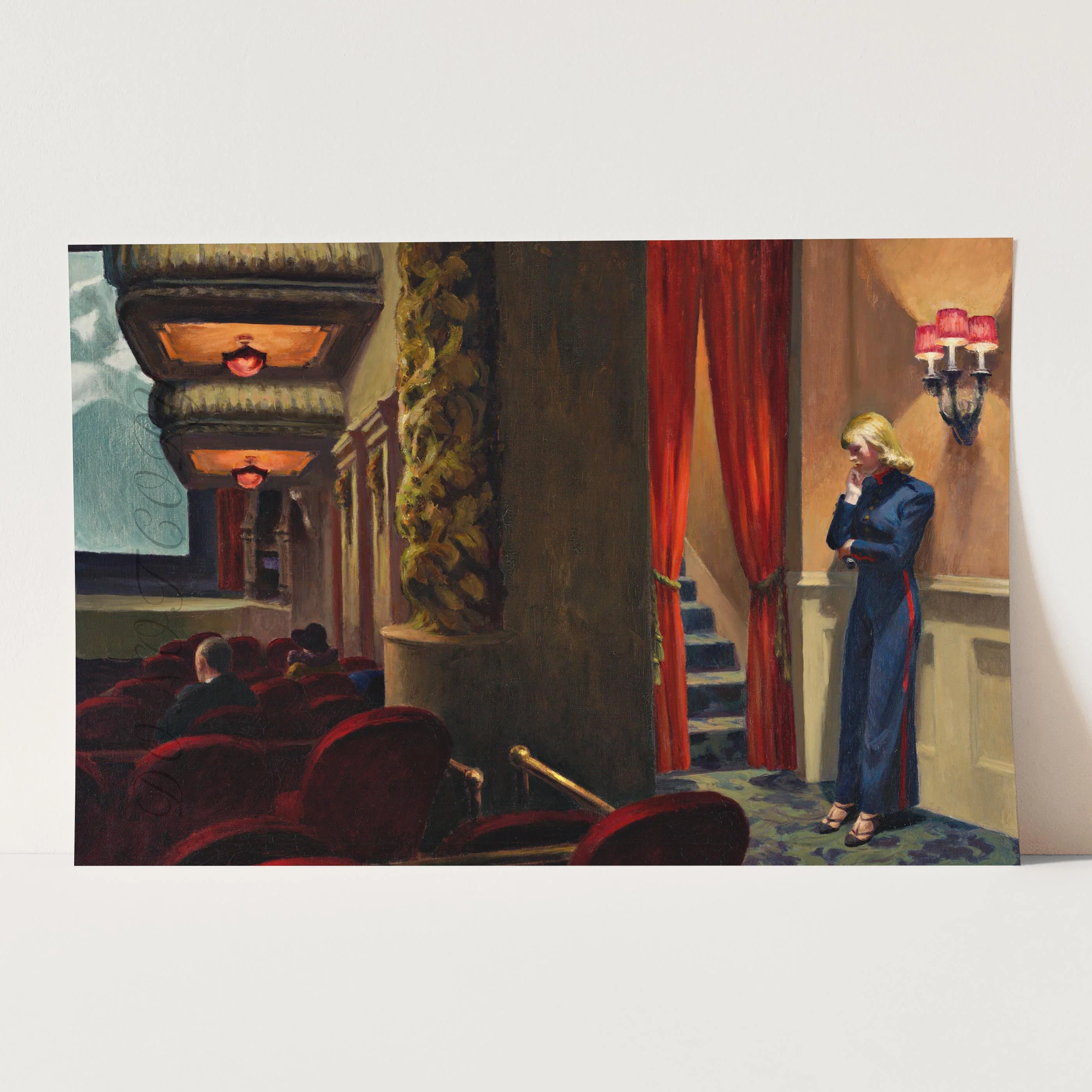 New York Movie 1939 by Edward Hopper - Image 3