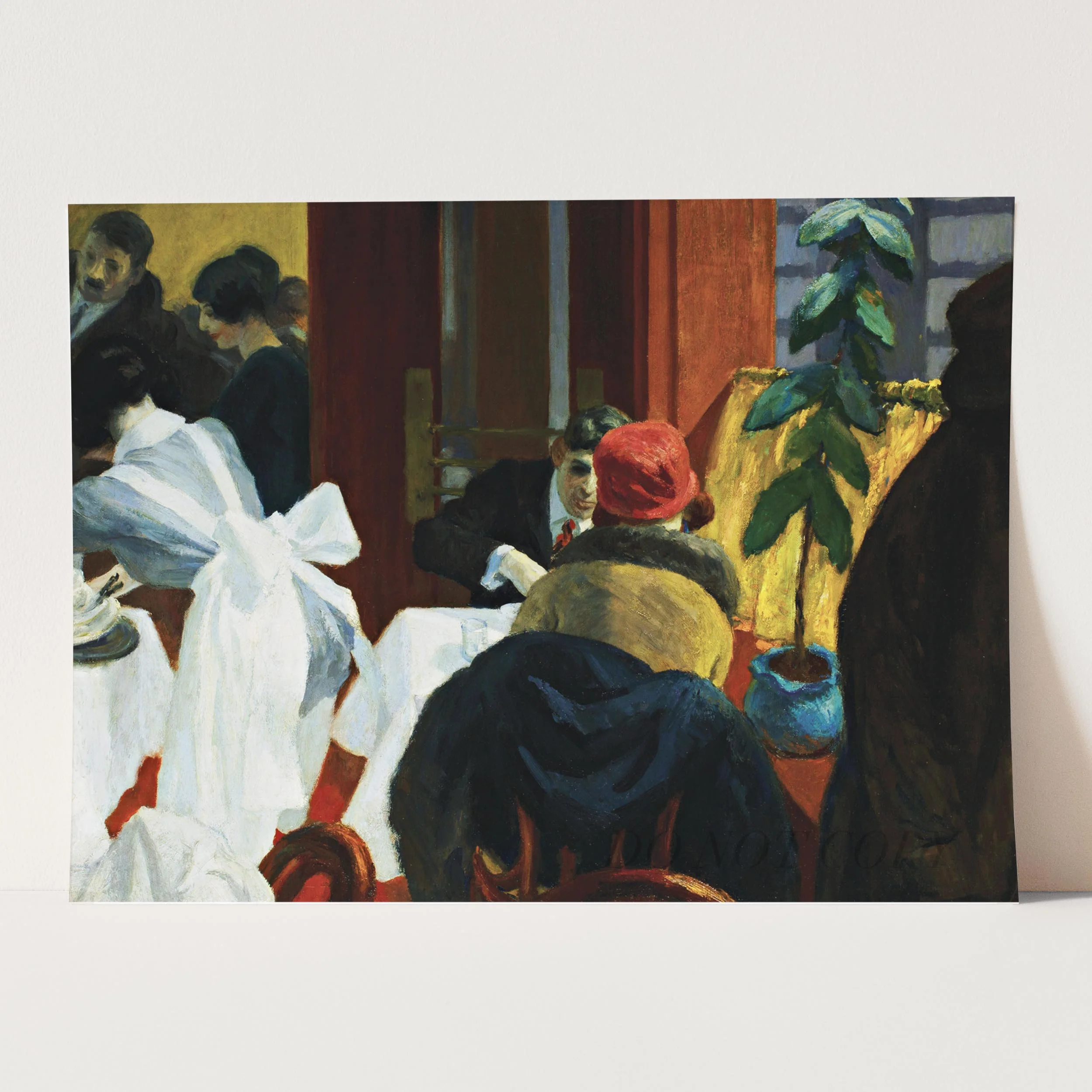 New York Restaurant 1922 by Edward Hopper - Image 3