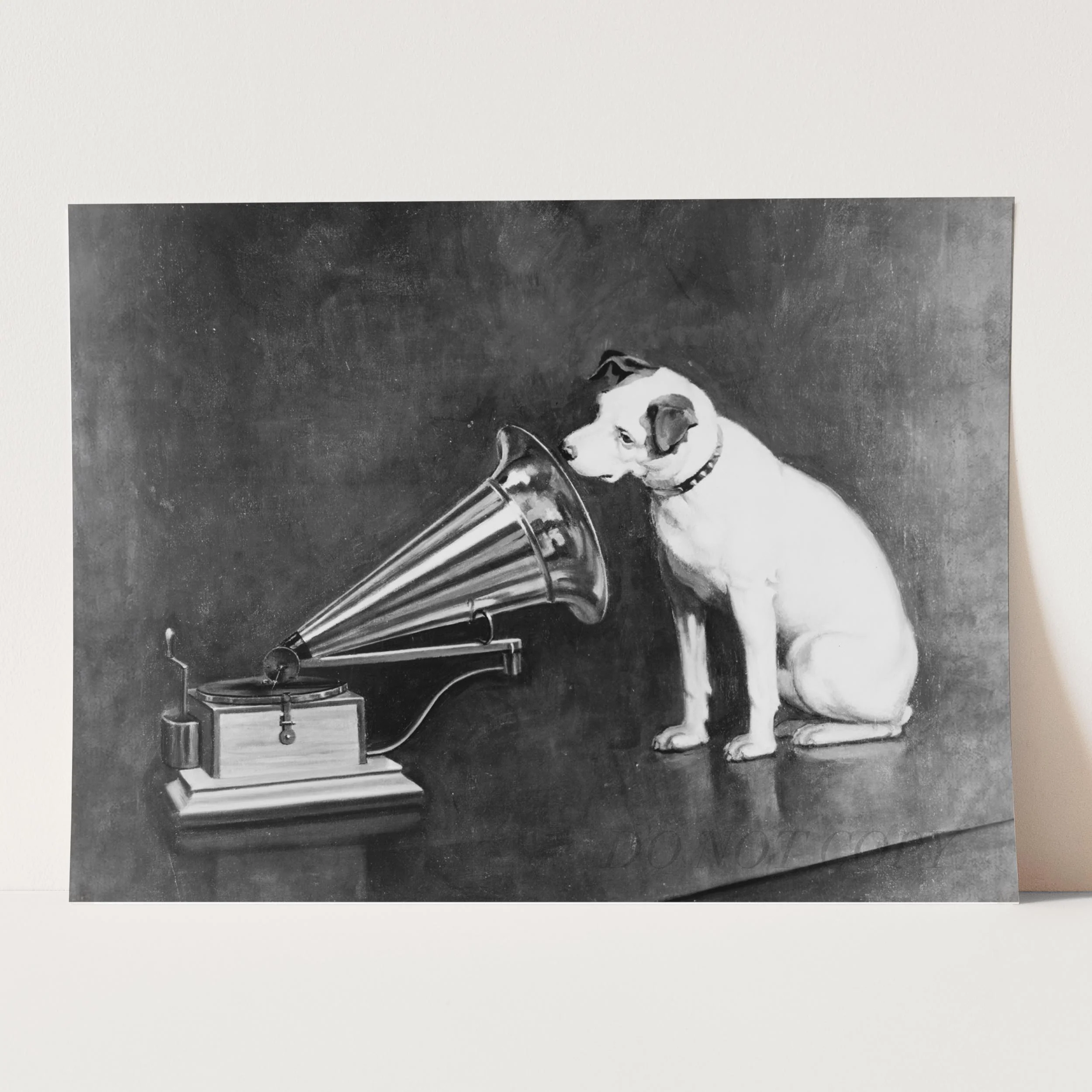 Nipper the Dog Looking at and Listening to a Phonograph 1898 by Francis Berraud - Image 3