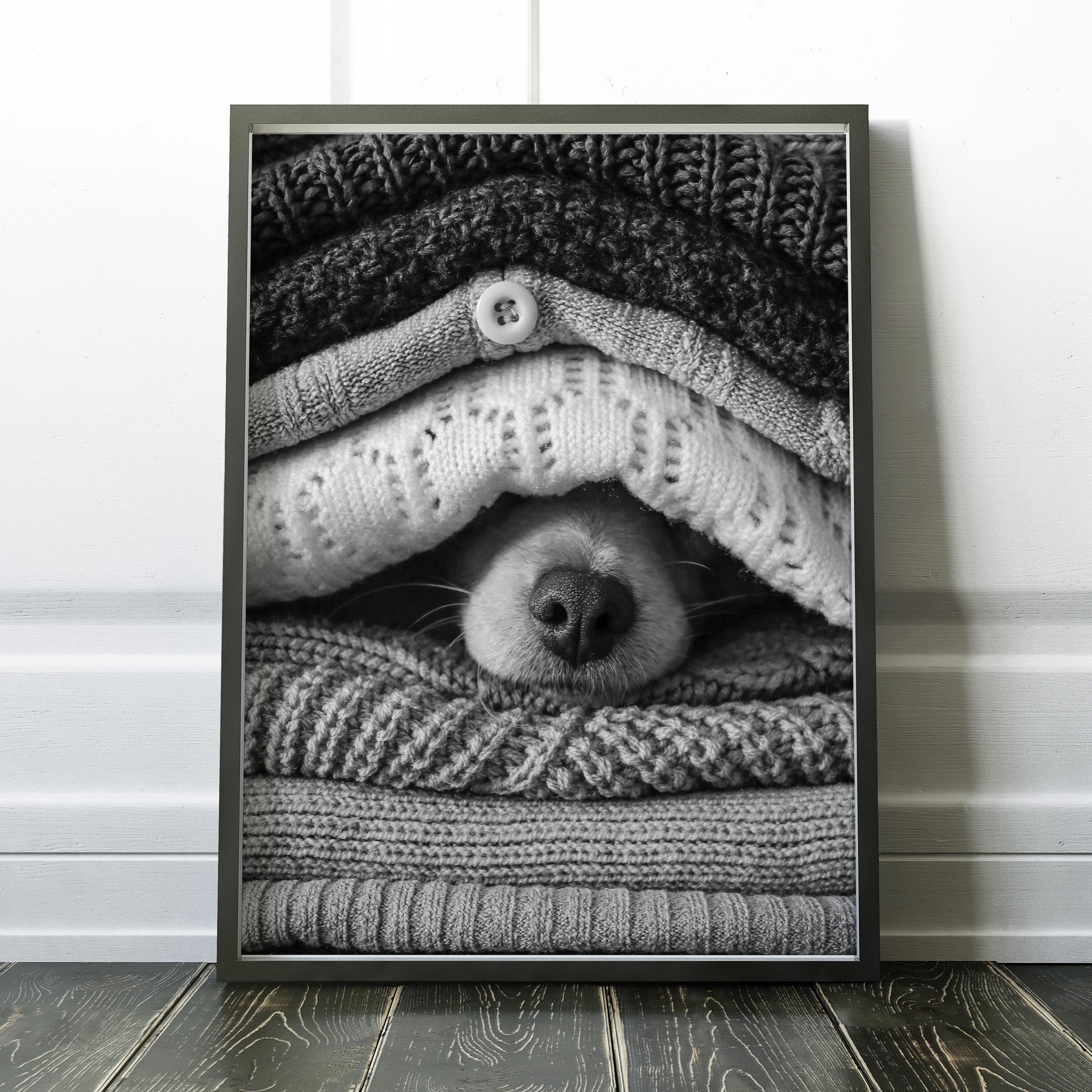 Noses Only Dog Hiding - Image 2