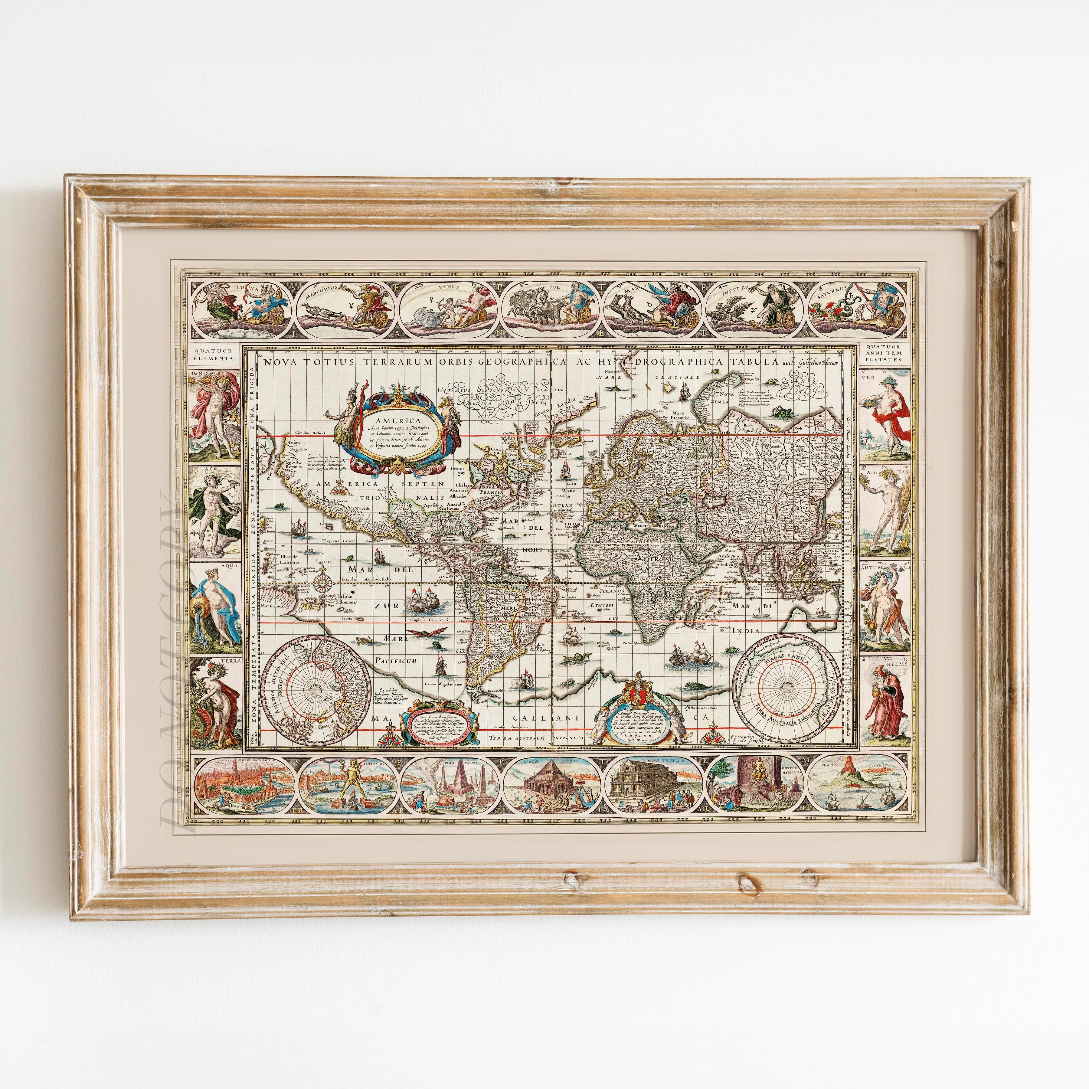 Nova Totius World Map